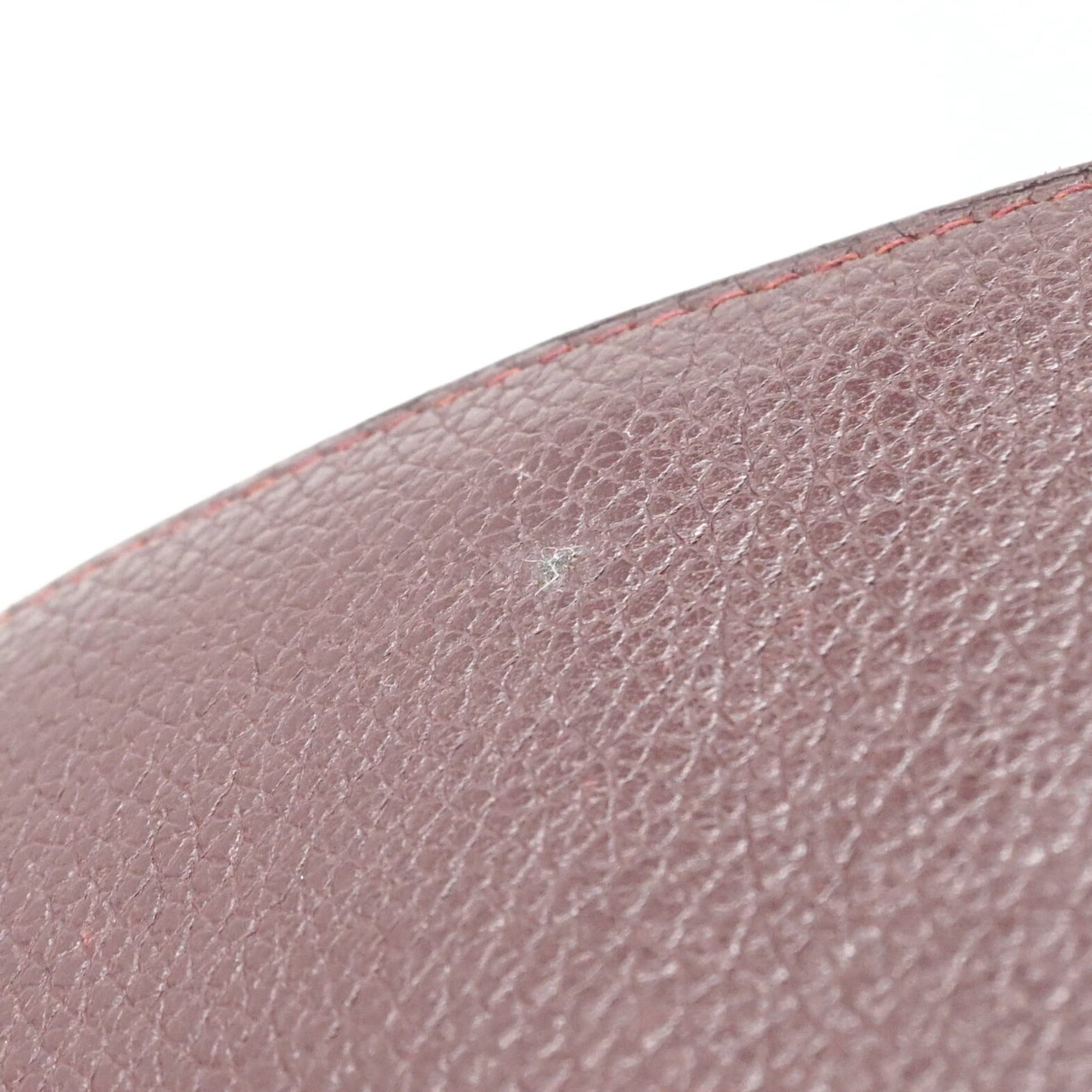 Hermes Dogon Brown Taurillon Clemence Leather Long Wallet (Bi-Fold) (Pre-Owned)