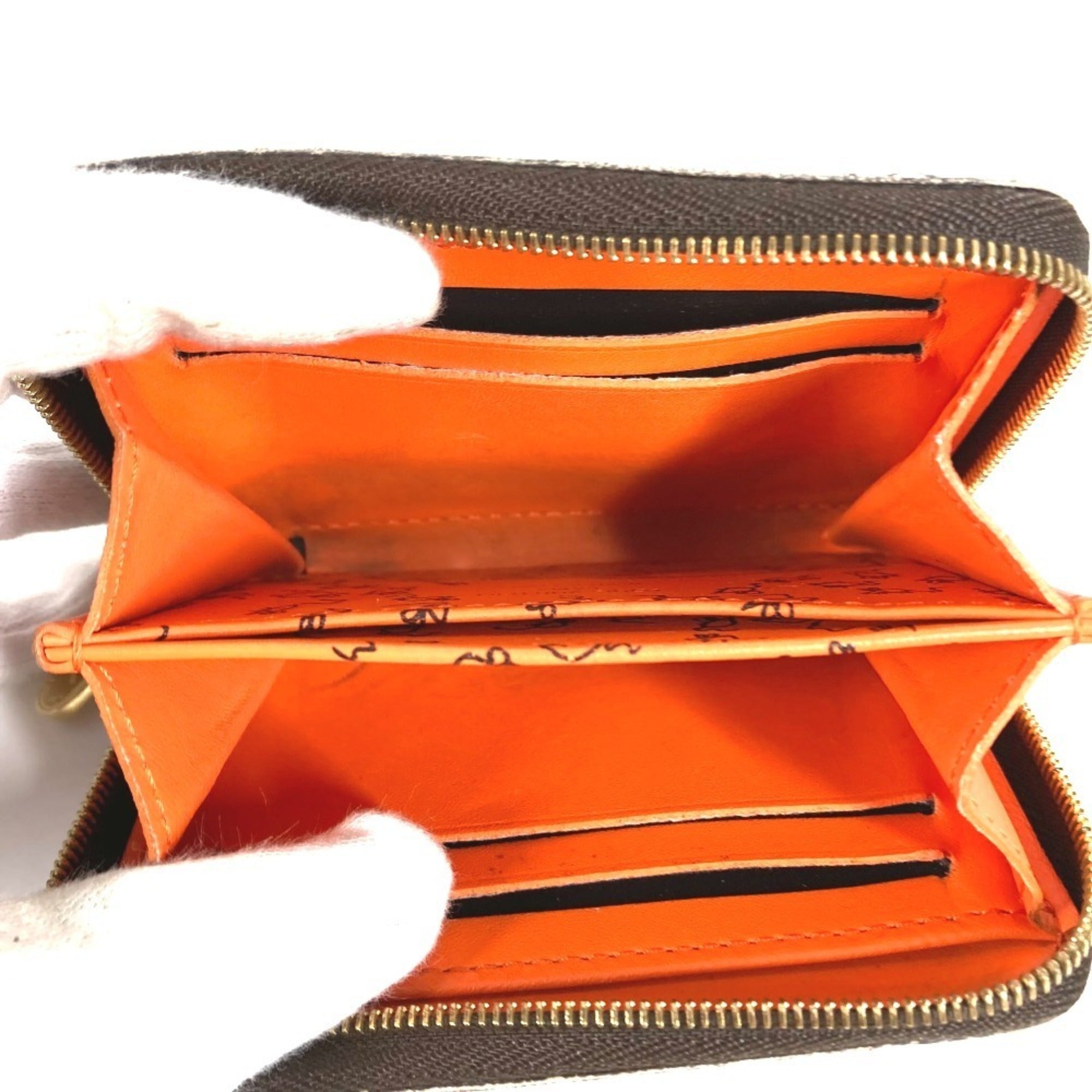 Louis Vuitton Brown Orange Monogram Coin Purse/Coin Case (Pre-Owned)