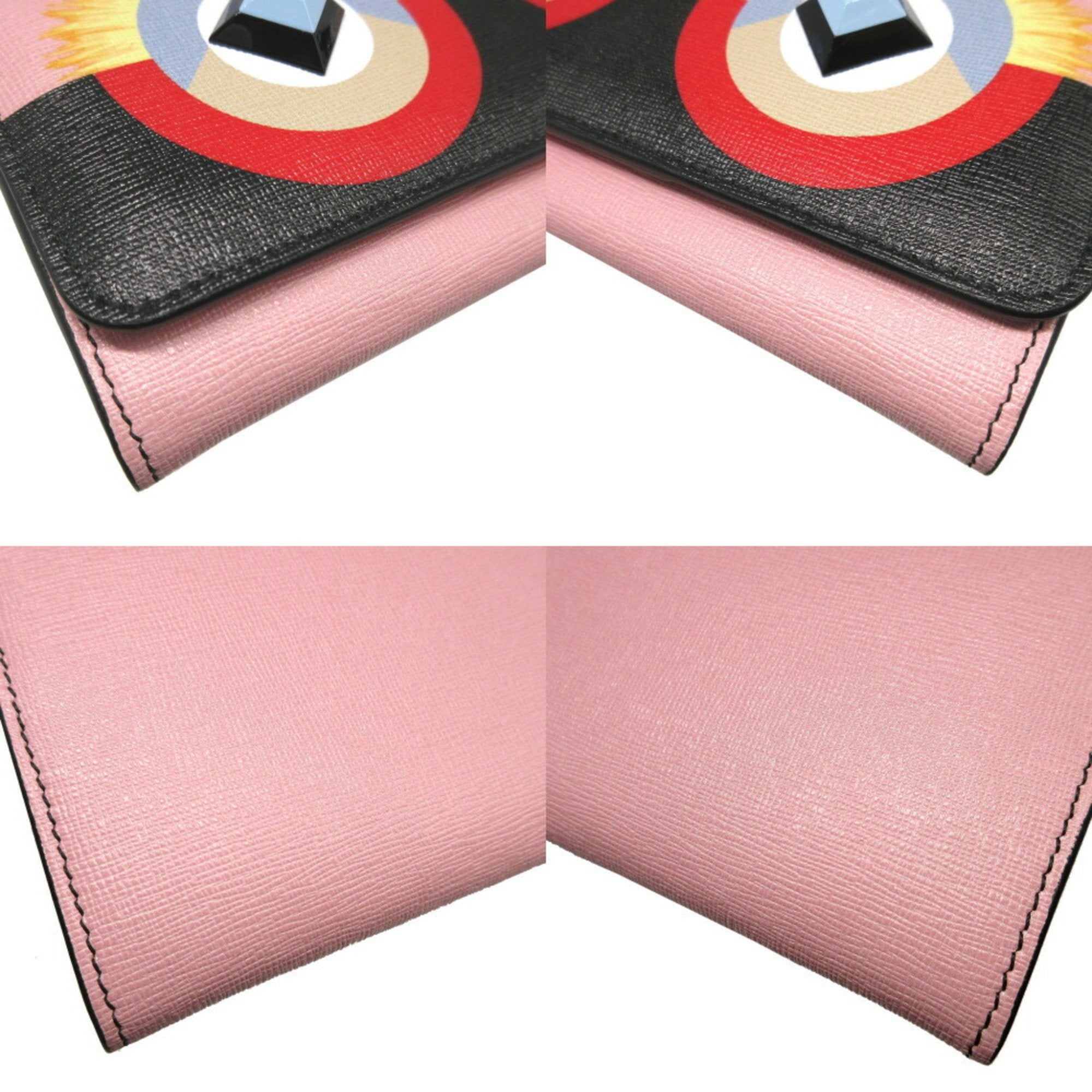 Fendi Pink Leather Long Wallet (Bi-Fold) (Pre-Owned)