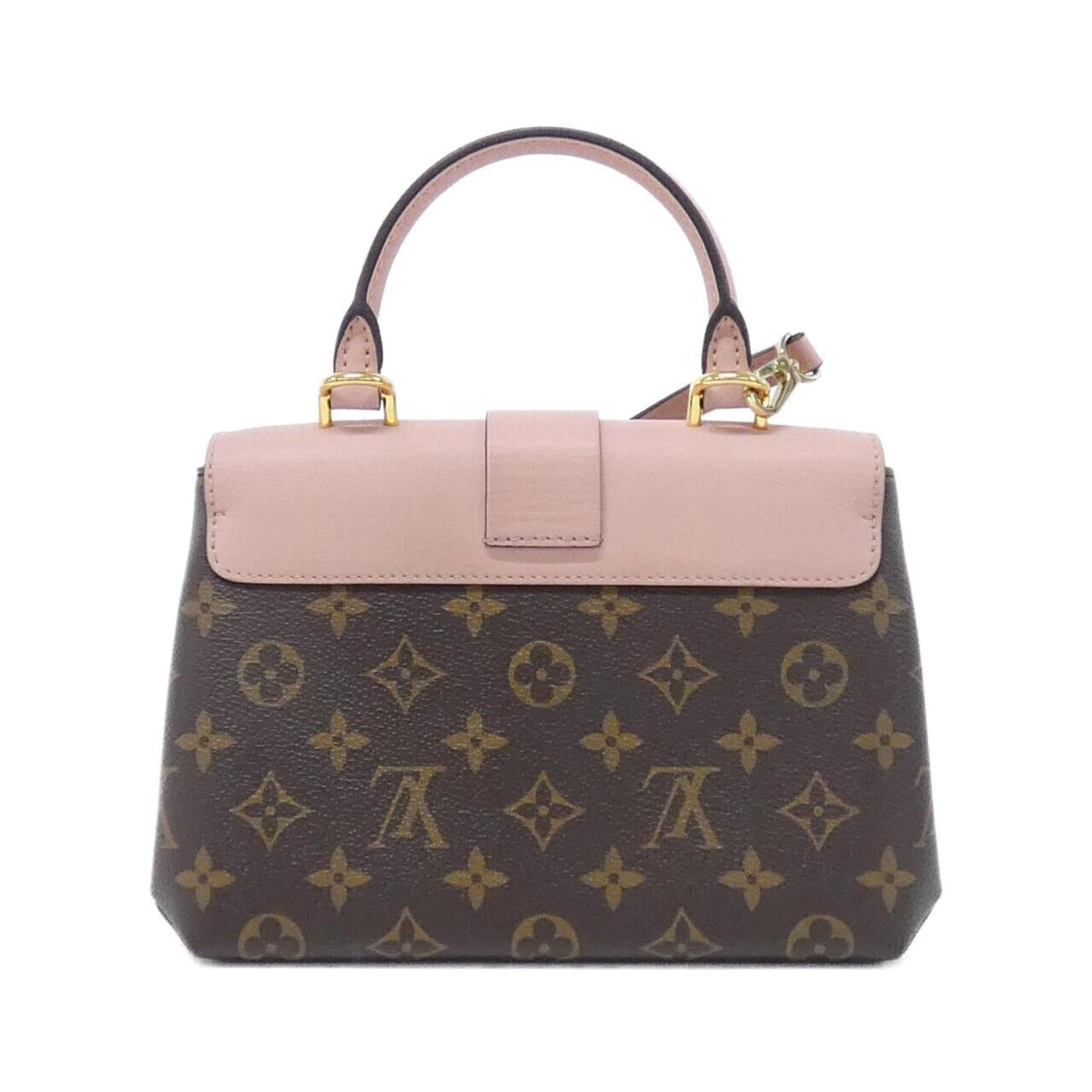 Louis Vuitton Marron Rose Poudre Coated Canvas Handbag (Pre-Owned)