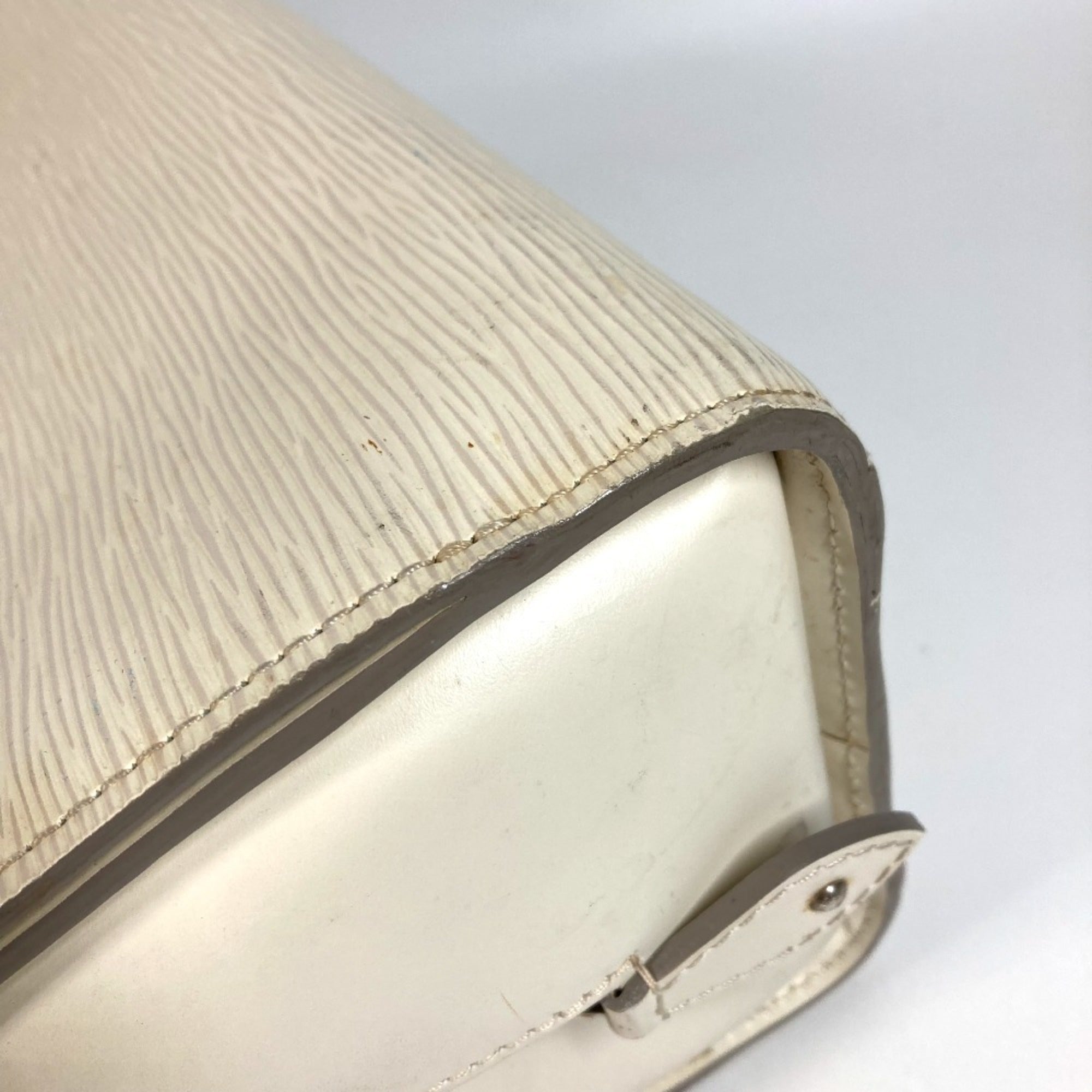 Louis Vuitton Lv Off White White Epi Leather Boston Bag Handbag Shoulder Bag (Pre-Owned)