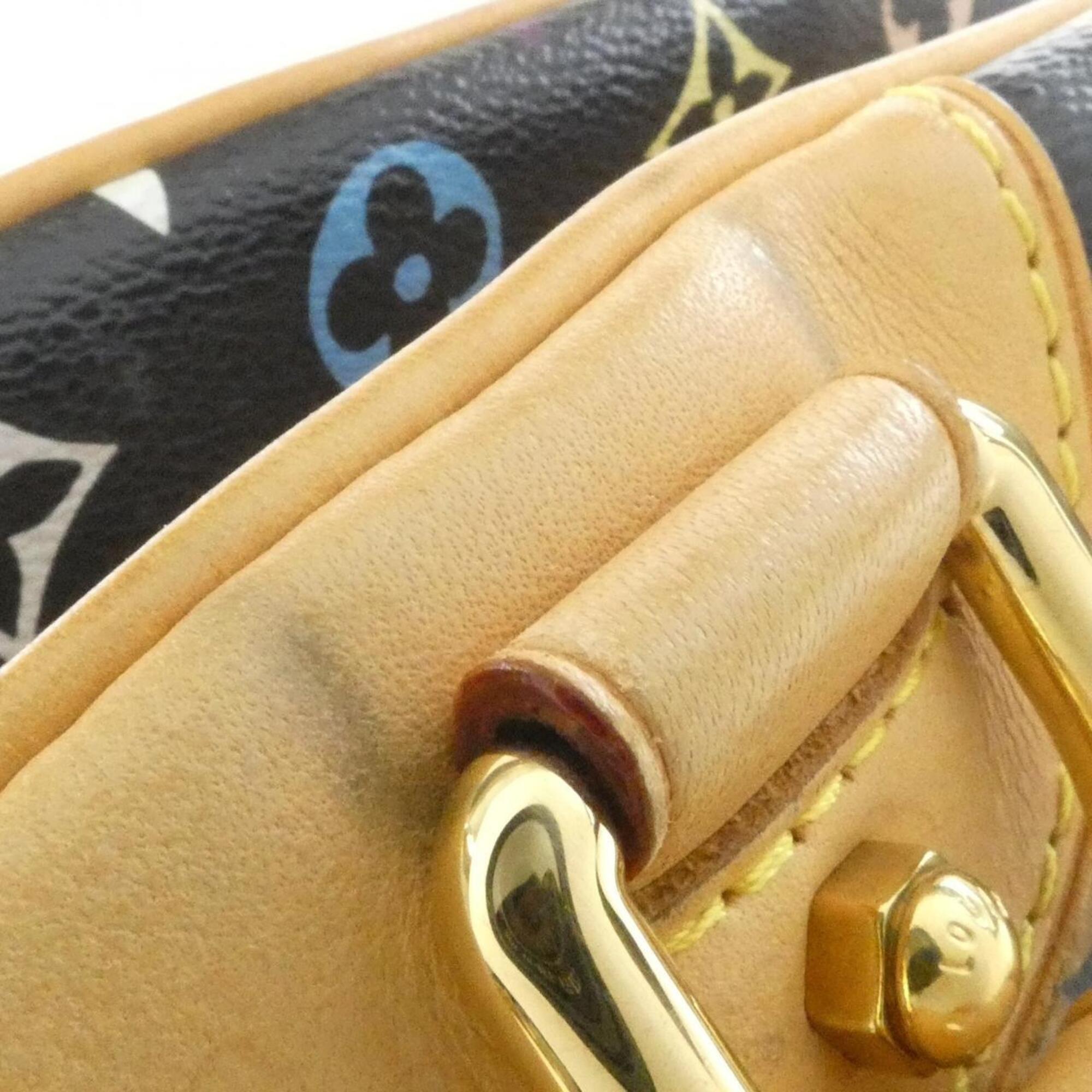 Louis Vuitton Black Coated Canvas Shoulder Bag (Pre-Owned)