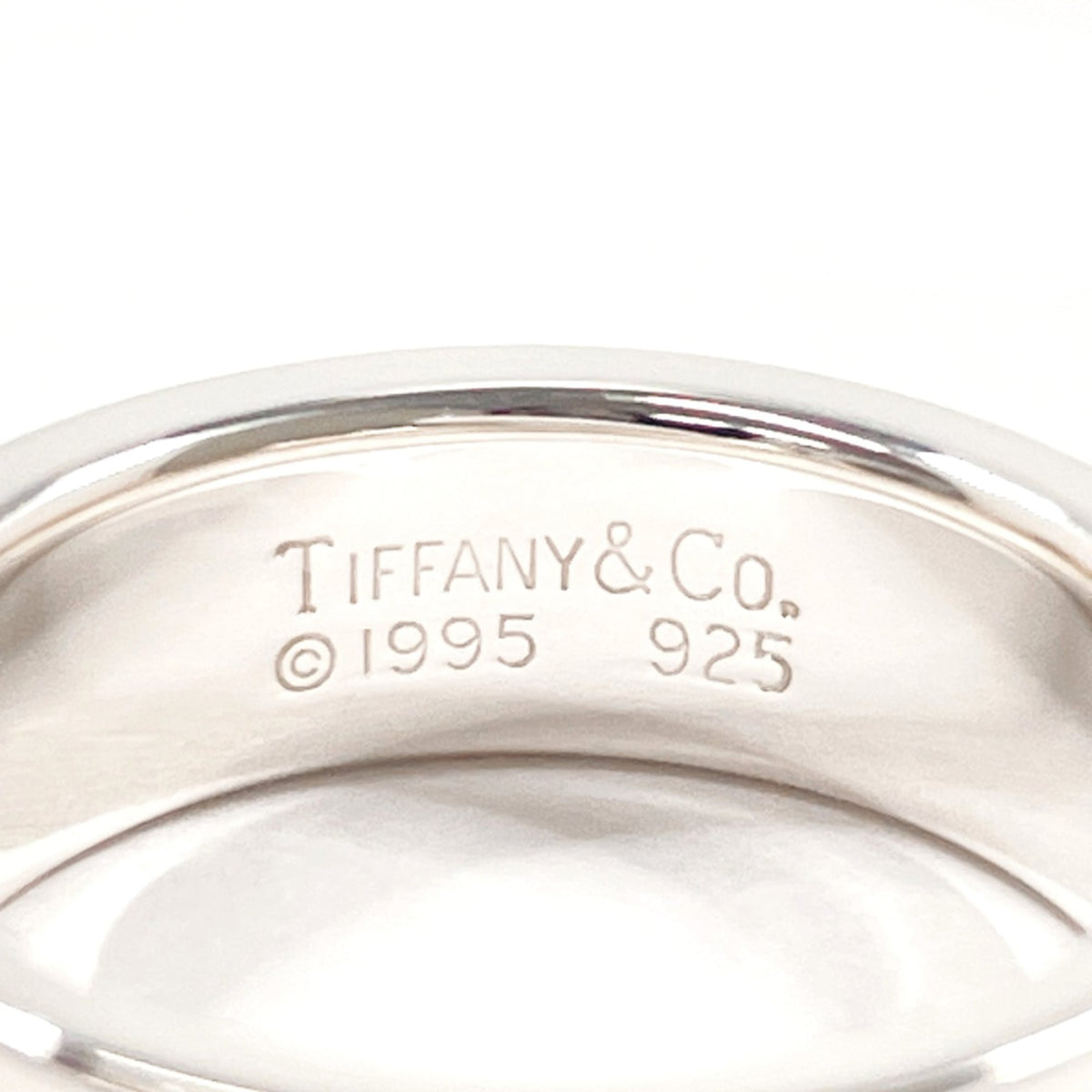 Tiffany Silver Silver 925 Band Ring (Pre-Owned)