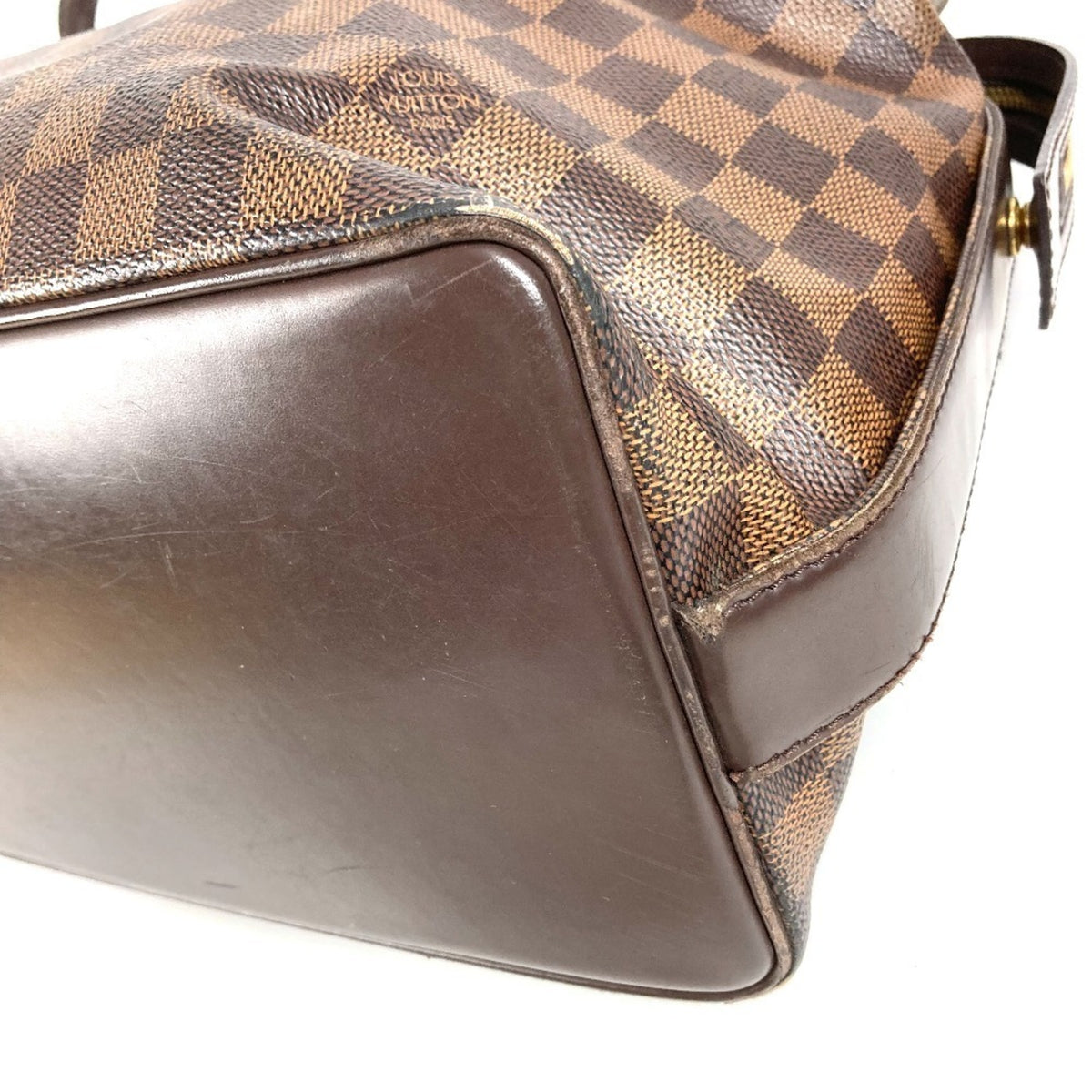 Louis Vuitton Brown Ebene Damier Canvas Shoulder Bag Tote Bag (Pre-Owned)