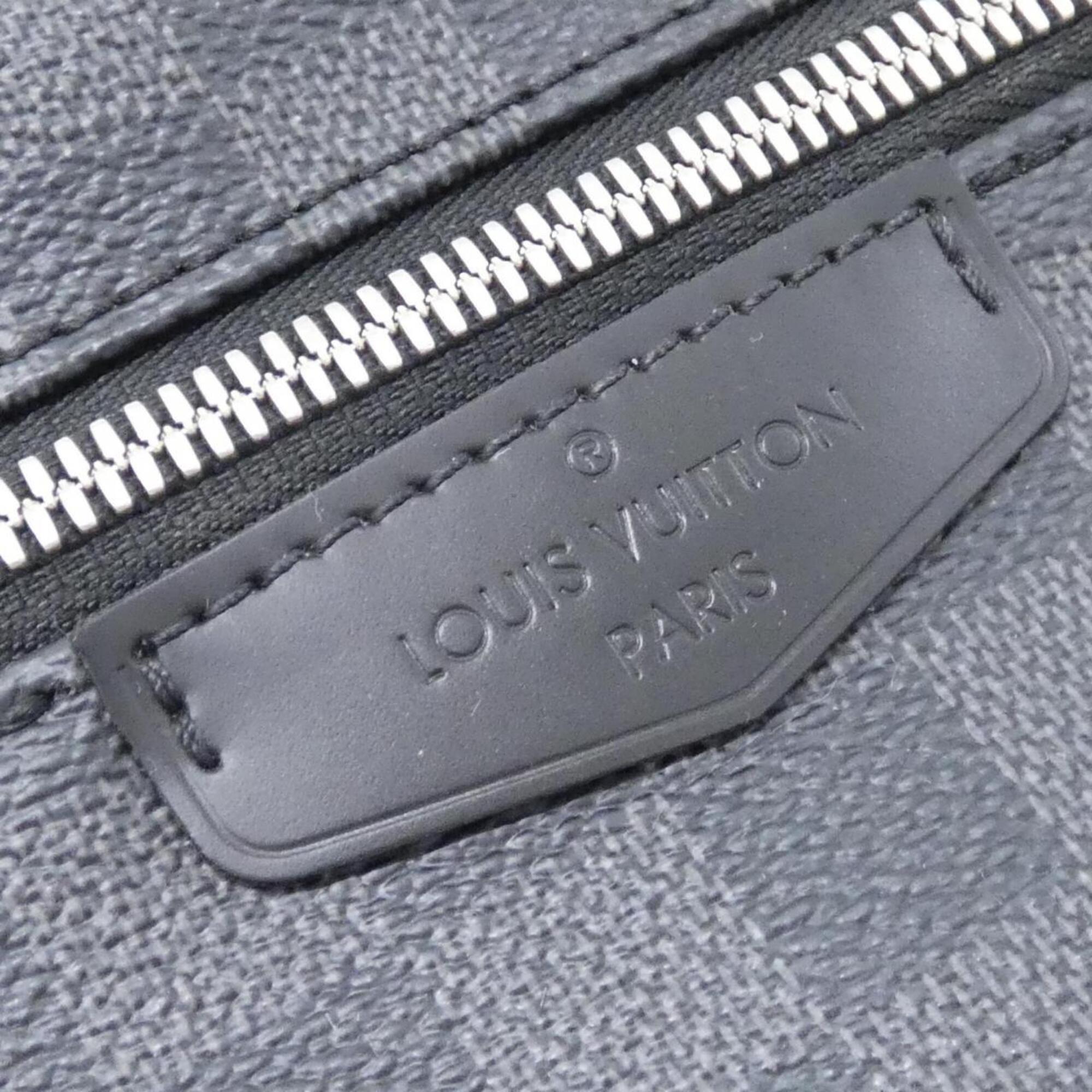 Louis Vuitton Damier Graphite Graphite Gray Coated Canvas Backpack (Pre-Owned)