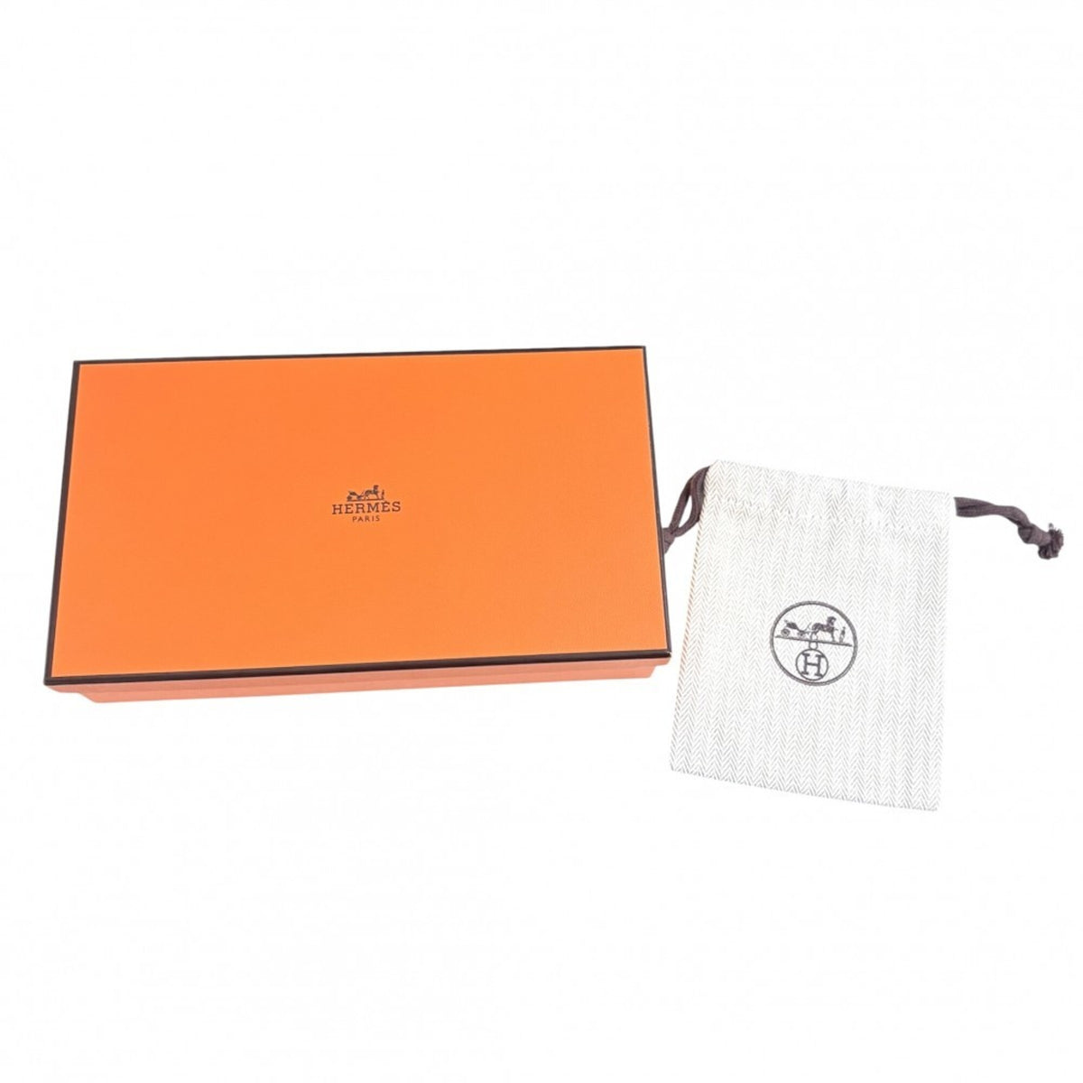 Hermes Black Epsom Leather Chain/Shoulder Wallet (Pre-Owned)
