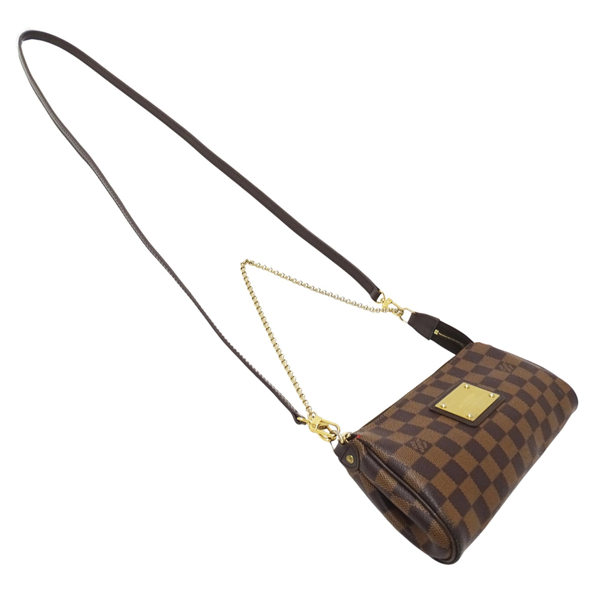 Louis Vuitton Damier Canvas Ebene Damier Canvas Handbag Pouch Shoulder Bag (Pre-Owned)