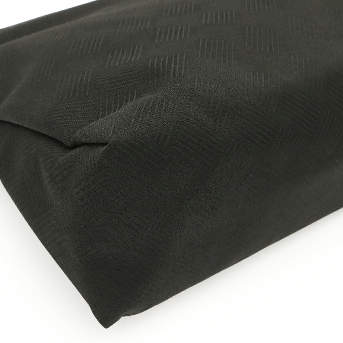 Bottega Veneta Black Nylon Leather Clutch Bag (Pre-Owned)
