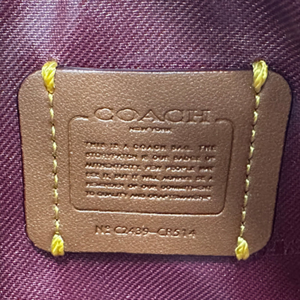 Coach Brown Pvc Handbag Pouch (Pre-Owned)