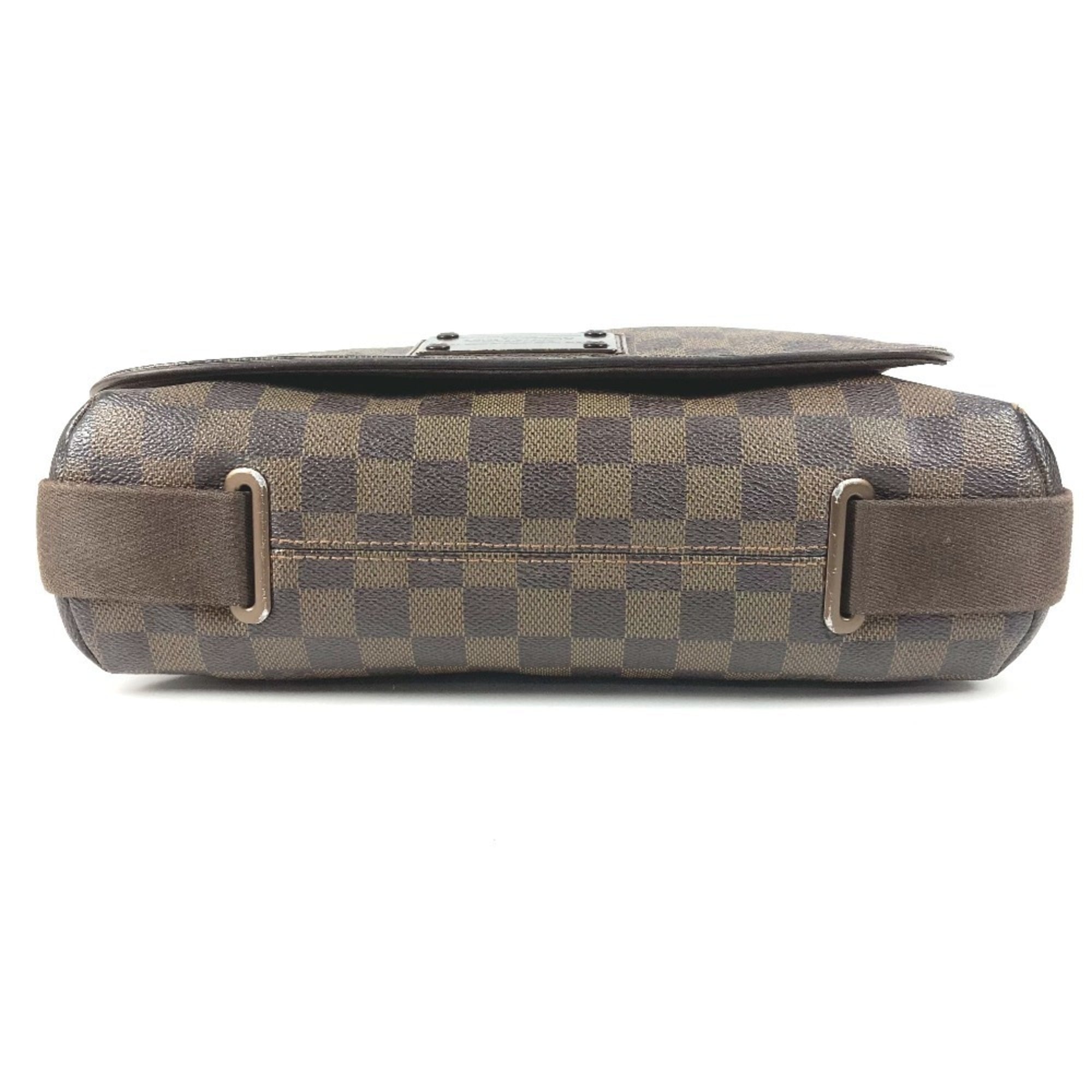 Louis Vuitton Damier Brown Ebene Damier Canvas Messenger Bag Shoulder Bag (Pre-Owned)
