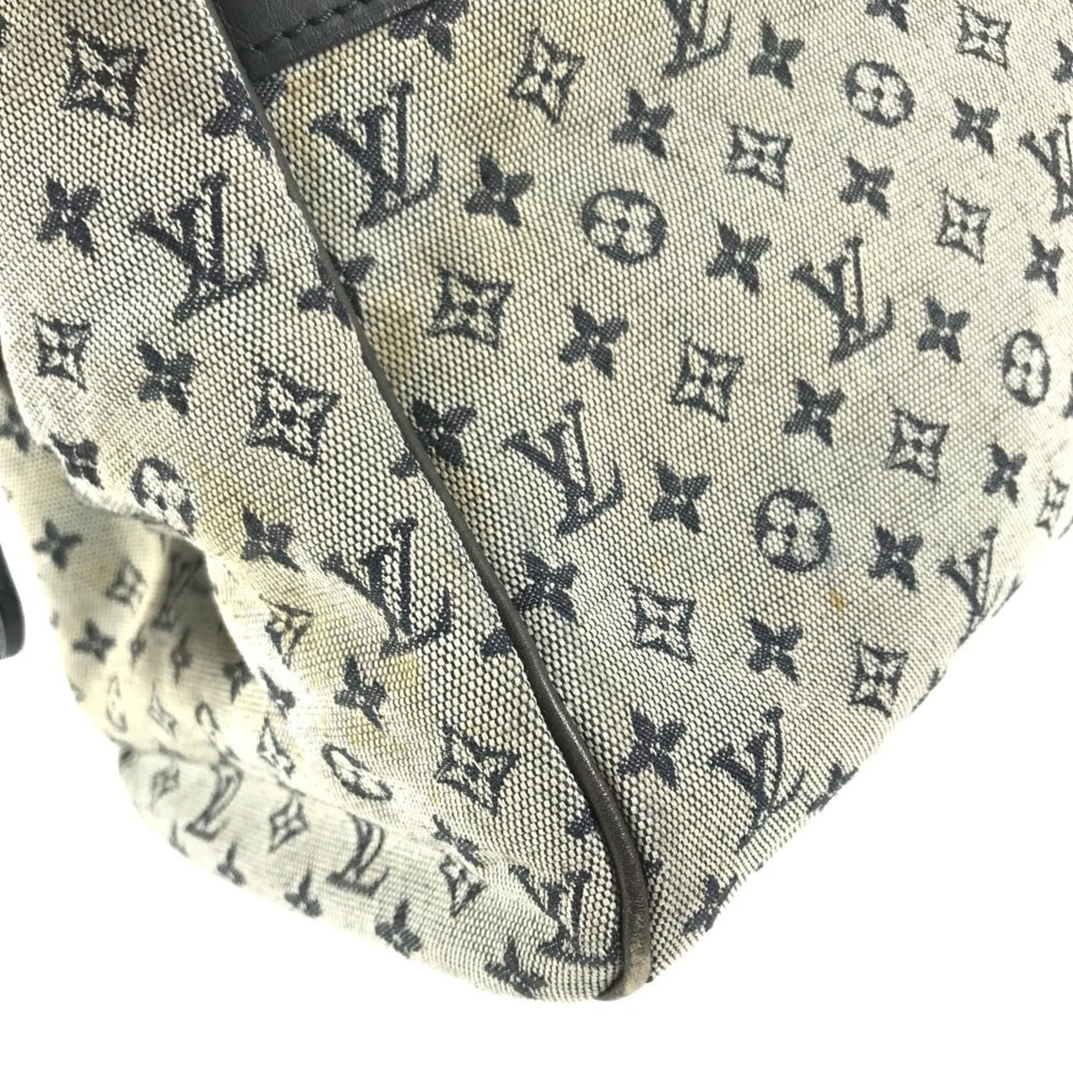 Louis Vuitton Navy Monogram Mini Boston Bag Handbag Shoulder Bag (Pre-Owned)