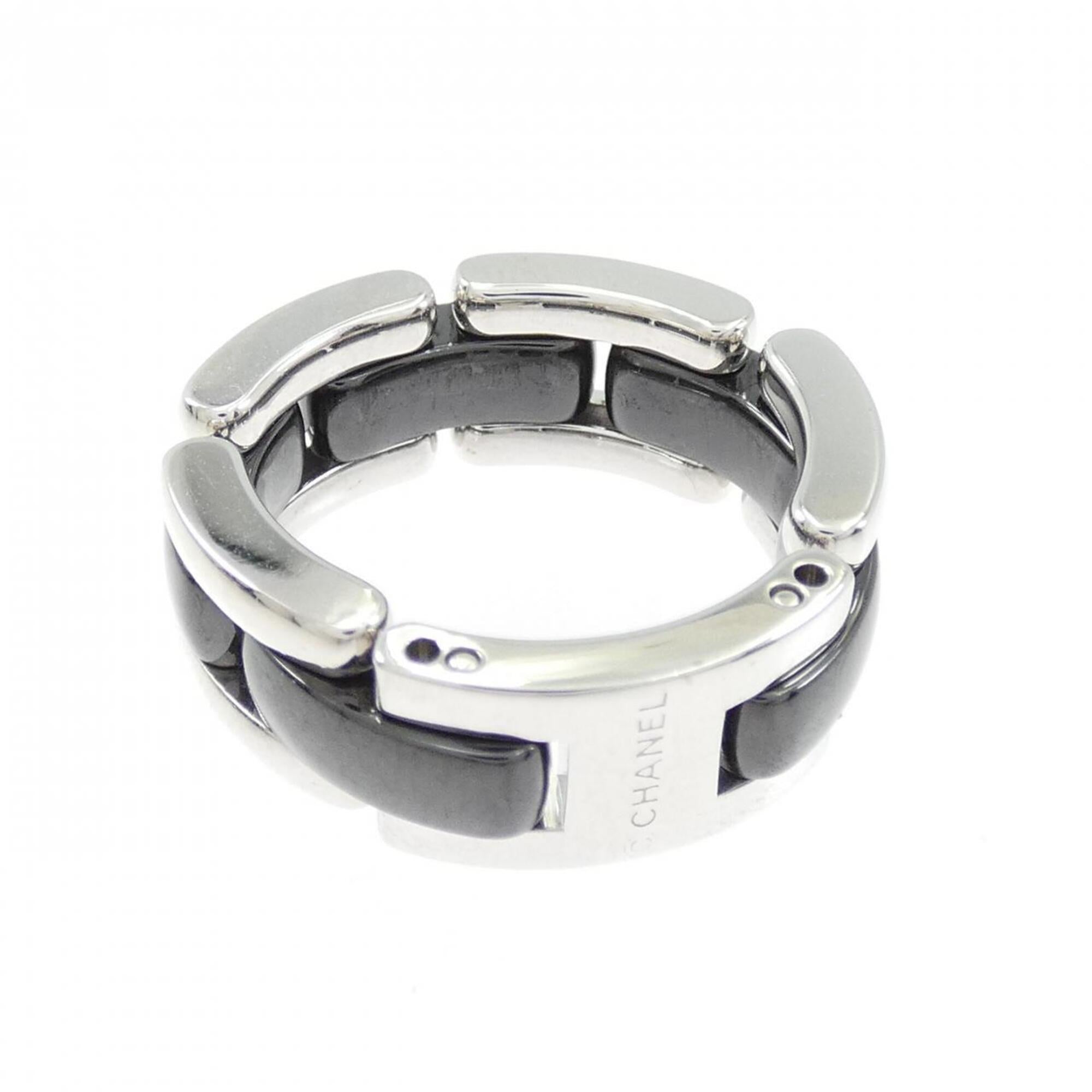 Chanel White Gold (18K) Ceramic Band Ring (Pre-Owned)