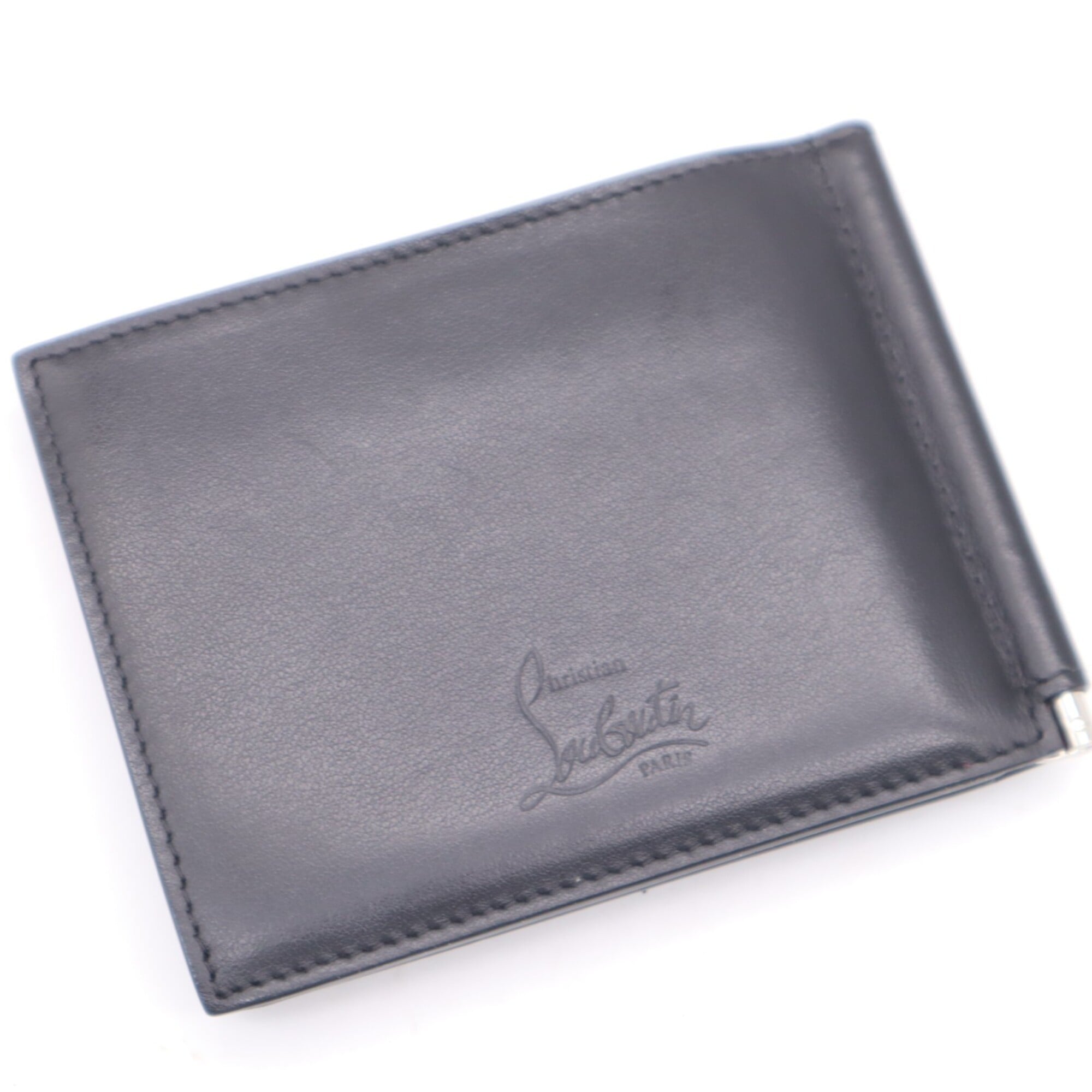 Christian Louboutin Black Leather Wallet (Bi-Fold) (Pre-Owned)