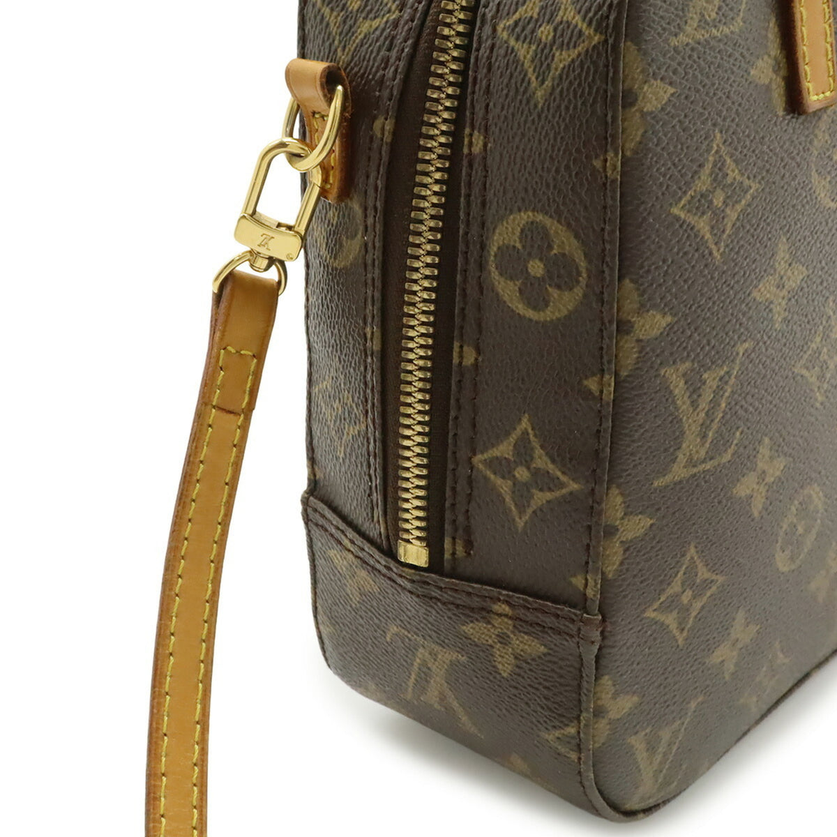 Louis Vuitton Brown Galle Monogram White Monogram Handbag Shoulder Bag (Pre-Owned)