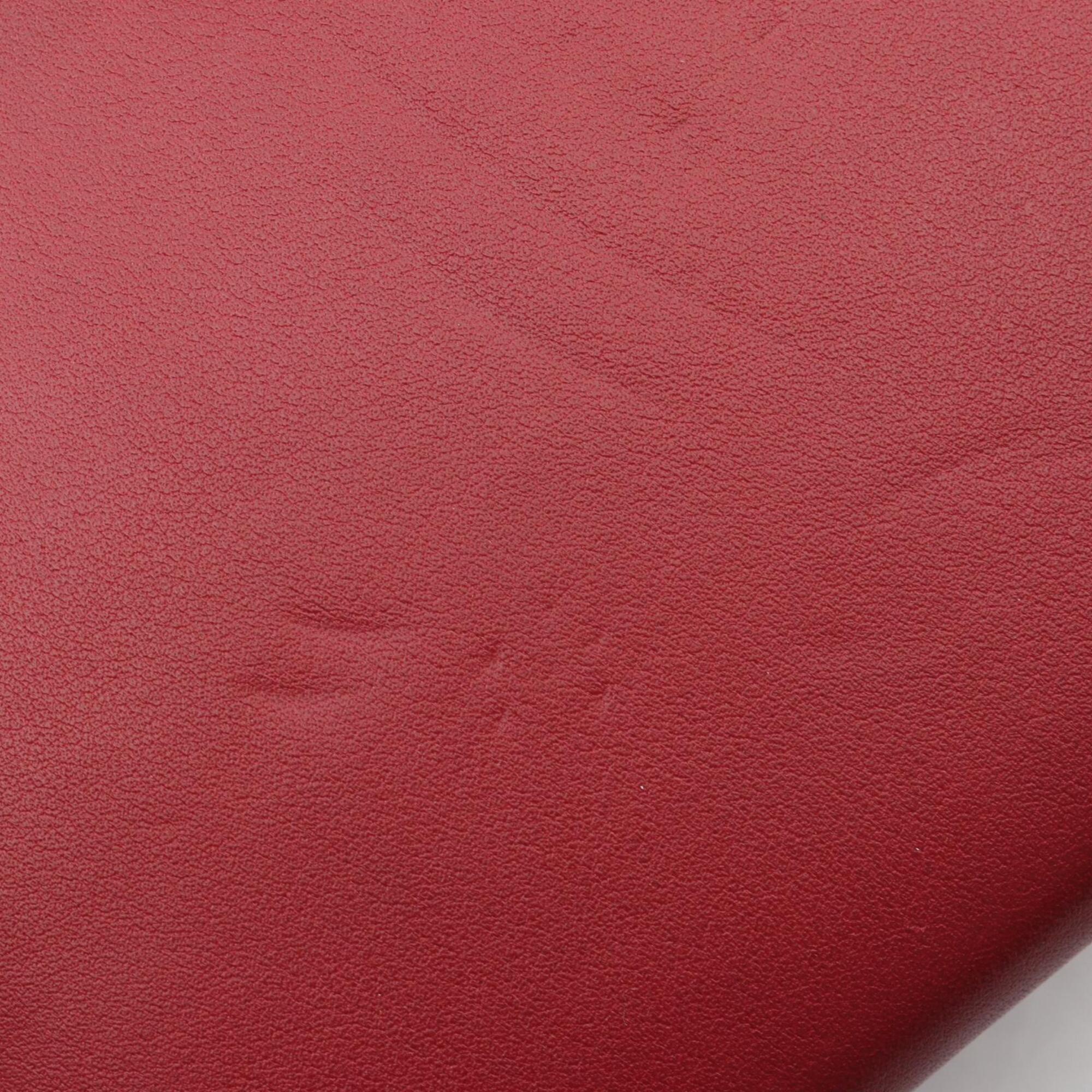 Christian Dior Red Color Leather Handbag Shoulder Bag (Pre-Owned)