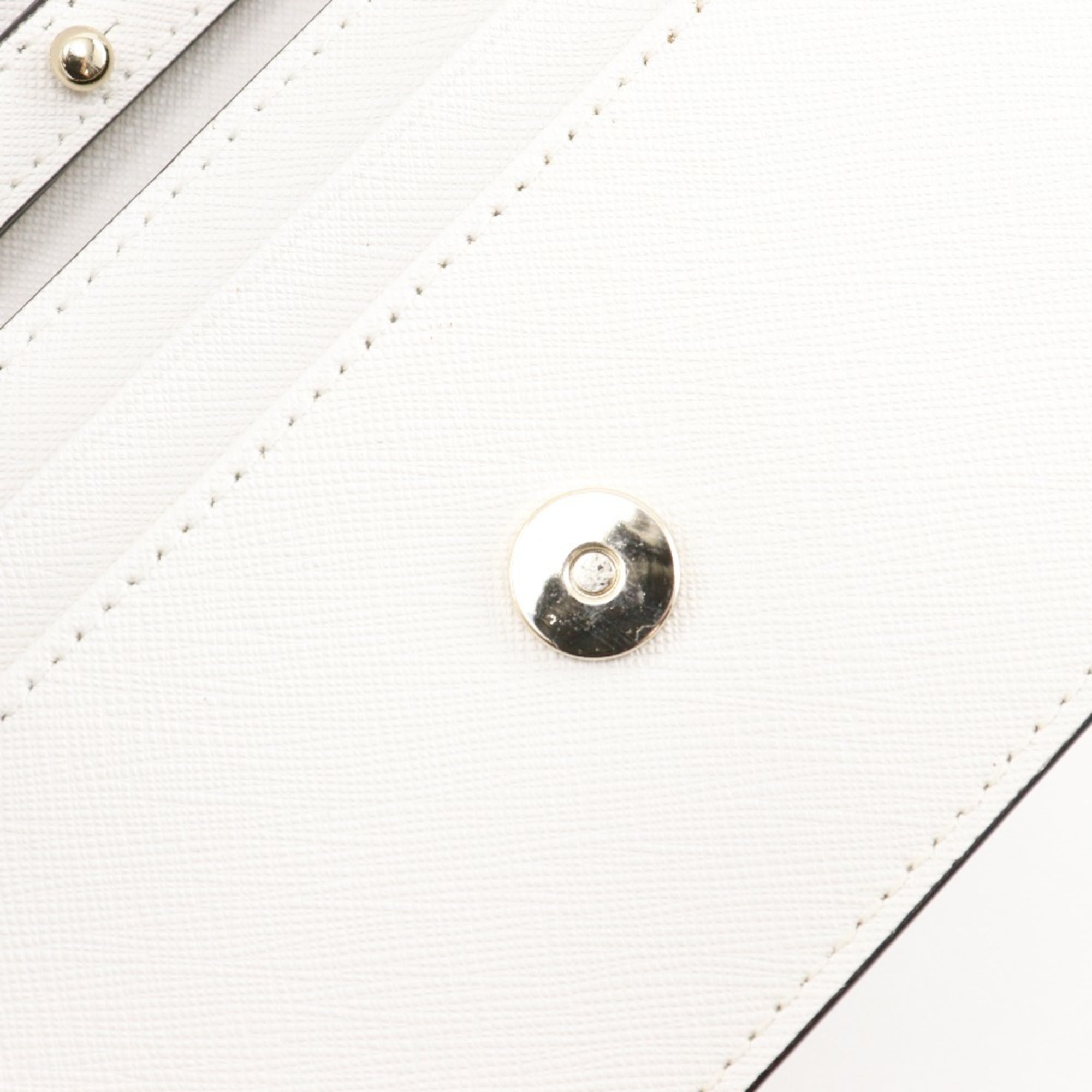 Kate Spade White Leather Pochette Shoulder Bag (Pre-Owned)