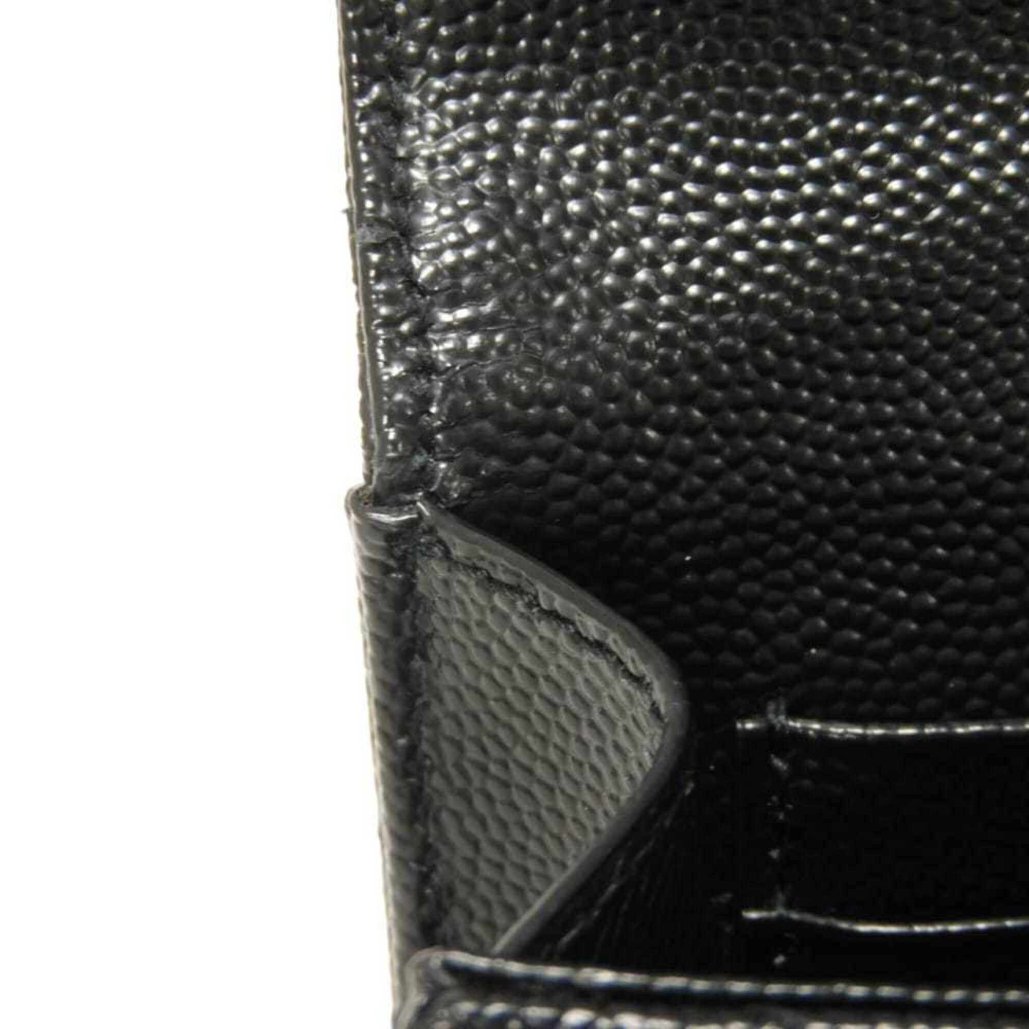 Yves Saint Laurent Black Leather Bill Wallet (Bi-Fold) (Pre-Owned)