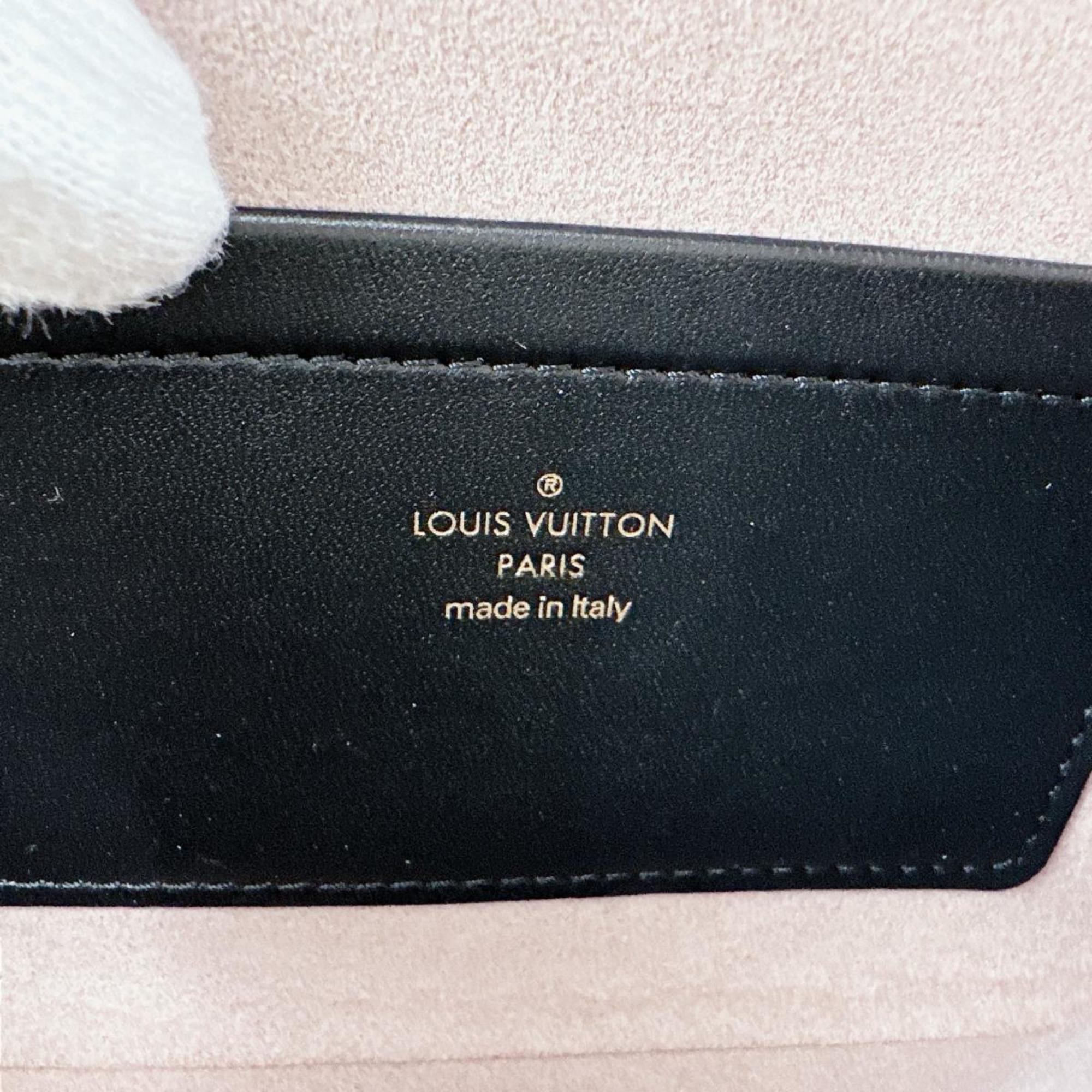 Louis Vuitton Black Leather Pochette Shoulder Bag (Pre-Owned)