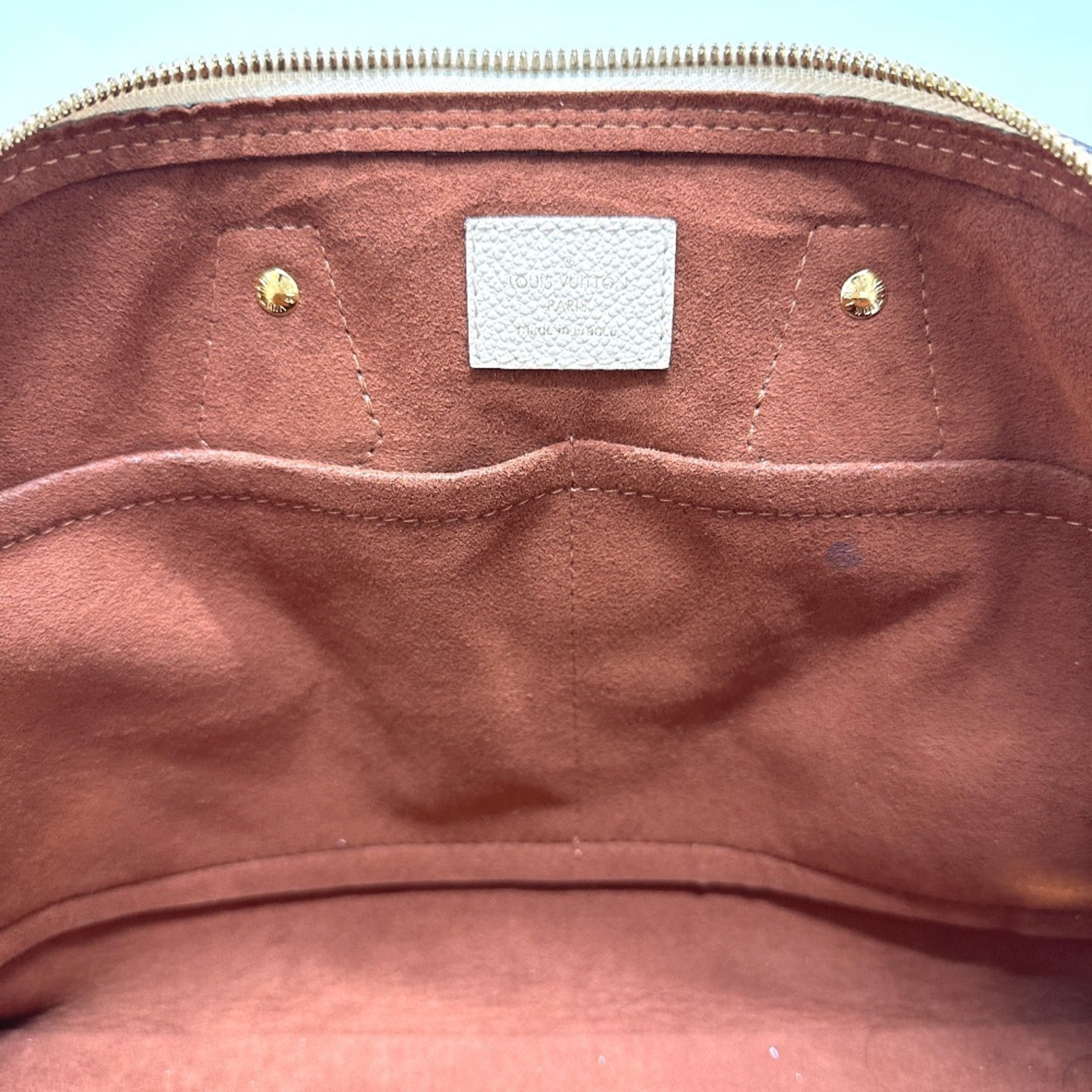 Louis Vuitton Beige Monogram Empreinte Handbag (Pre-Owned)