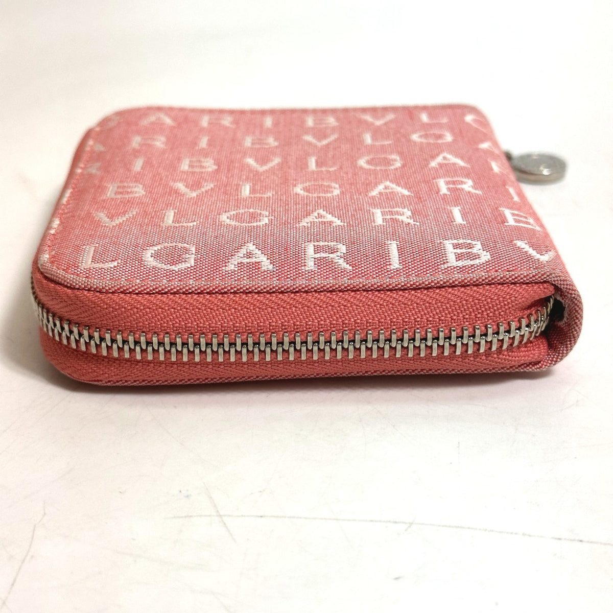 Bvlgari Pink Cloth Wallet (Bi-Fold) (Pre-Owned)