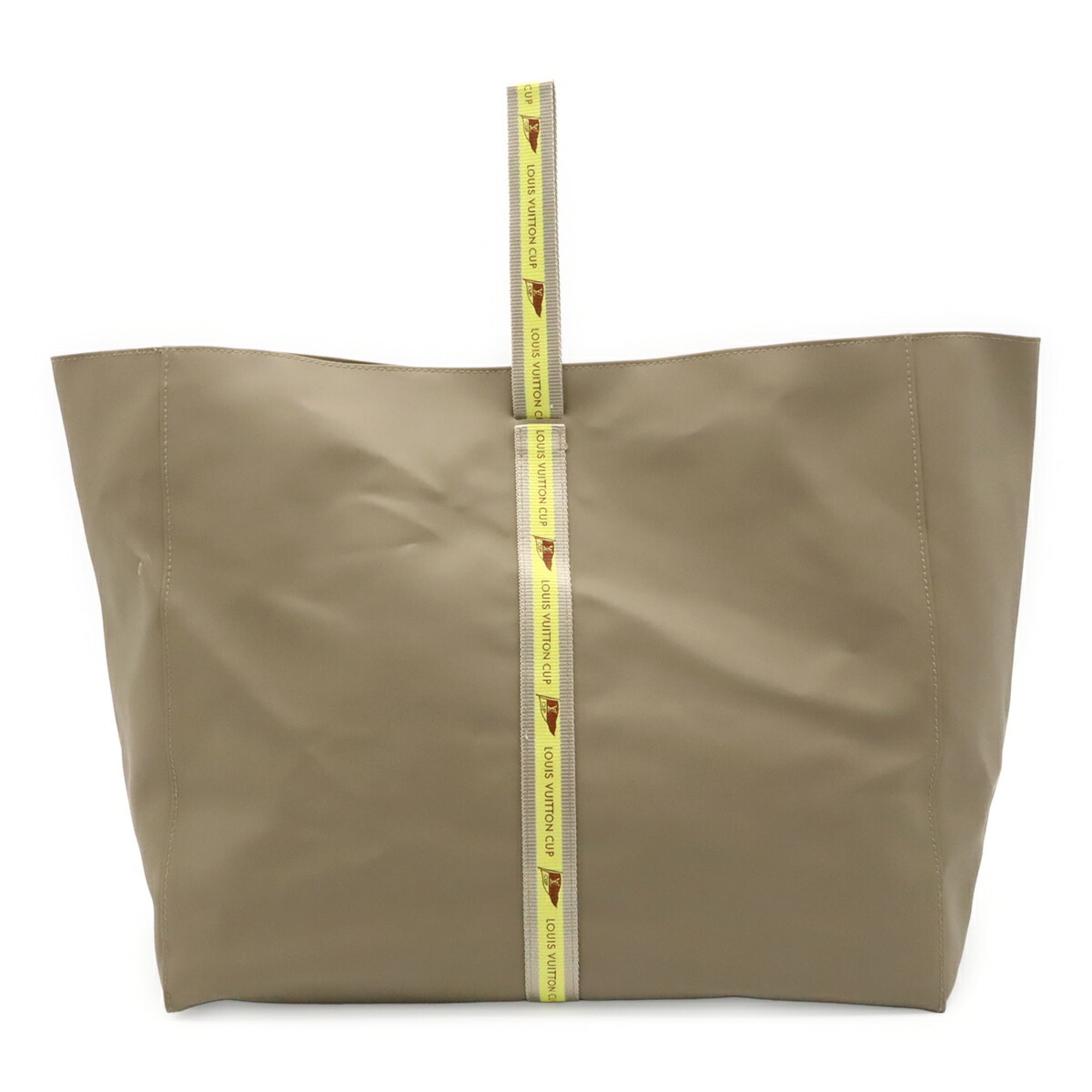 Louis Vuitton Khaki Elastane Nylon Handbag Tote Bag (Pre-Owned)