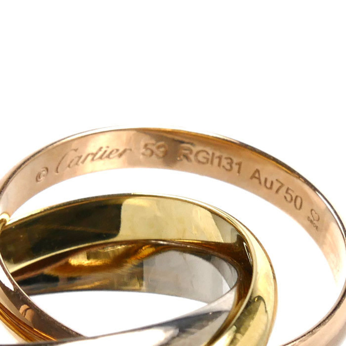 Cartier Yellow Gold (18K) Pink Gold (18K) White Gold (18K) Band Ring (Pre-Owned)