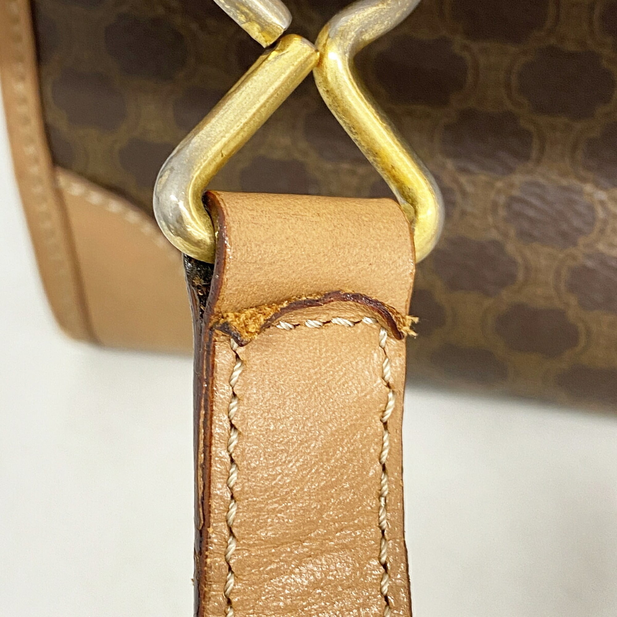 Celine Brown Pvc Handbag (Pre-Owned)