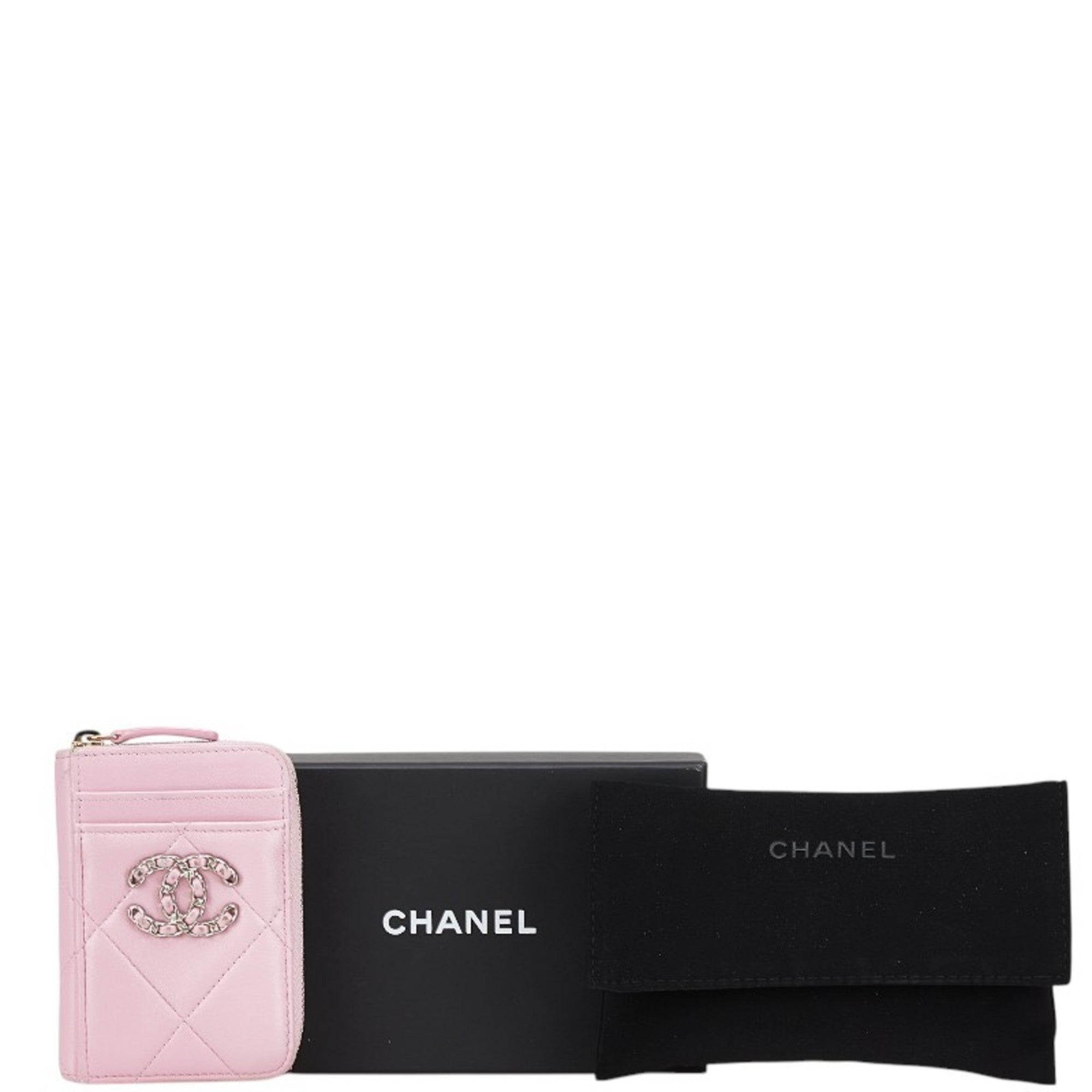 Chanel Matelasse Pink Coin Purse/Coin Case (Pre-Owned)