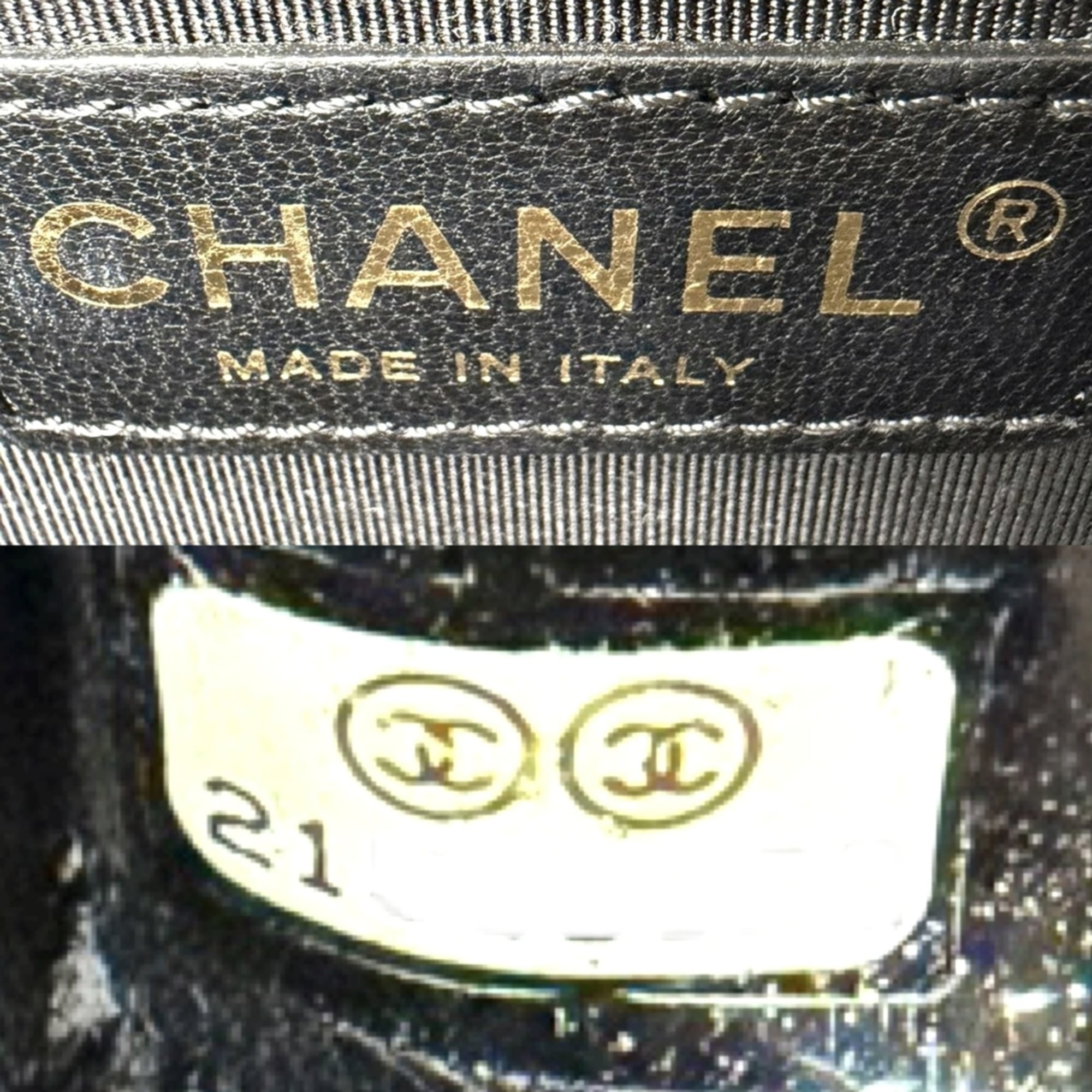 Chanel Matelasse Black Leather Shoulder Bag (Pre-Owned)