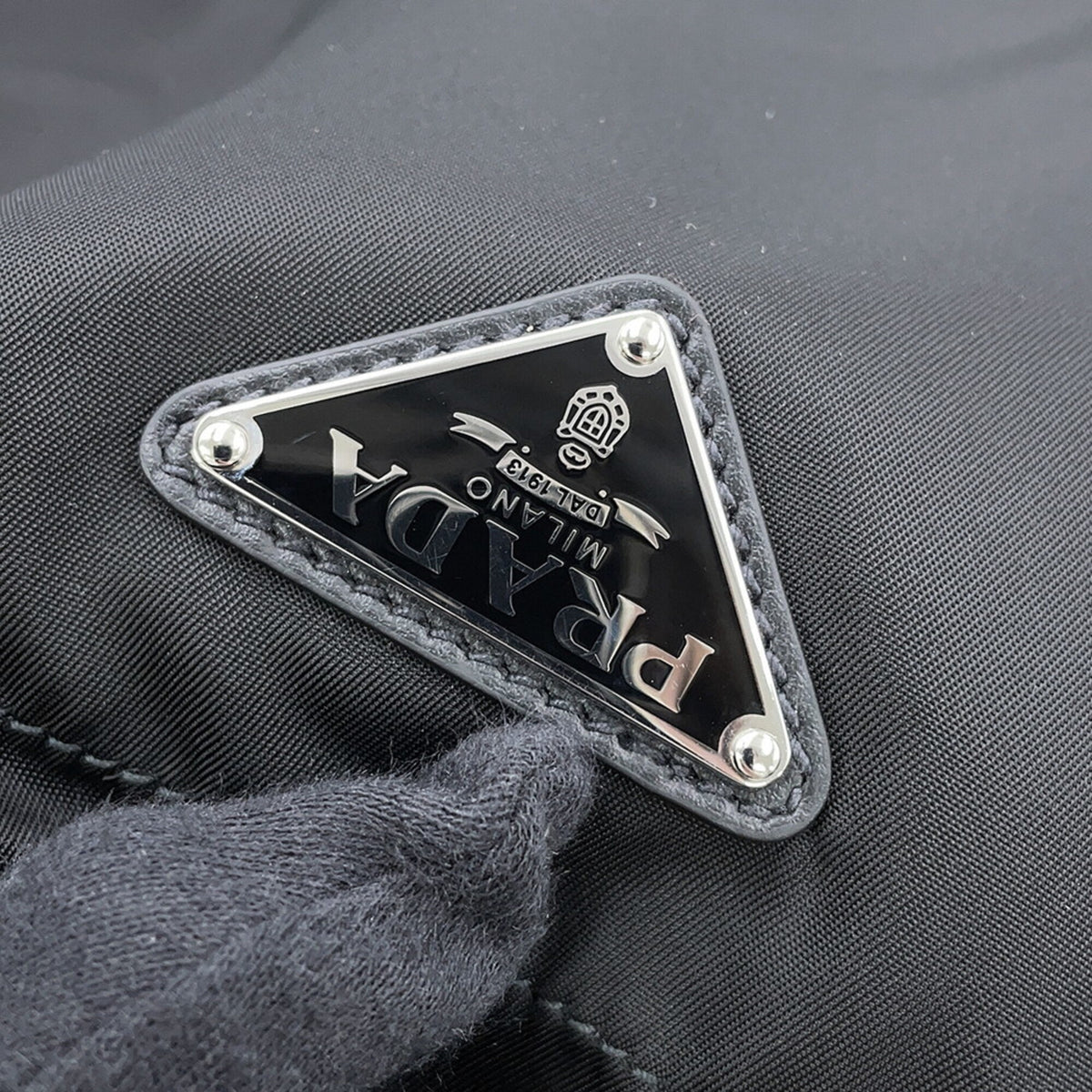 Prada Black Nylon Tote Bag (Pre-Owned)