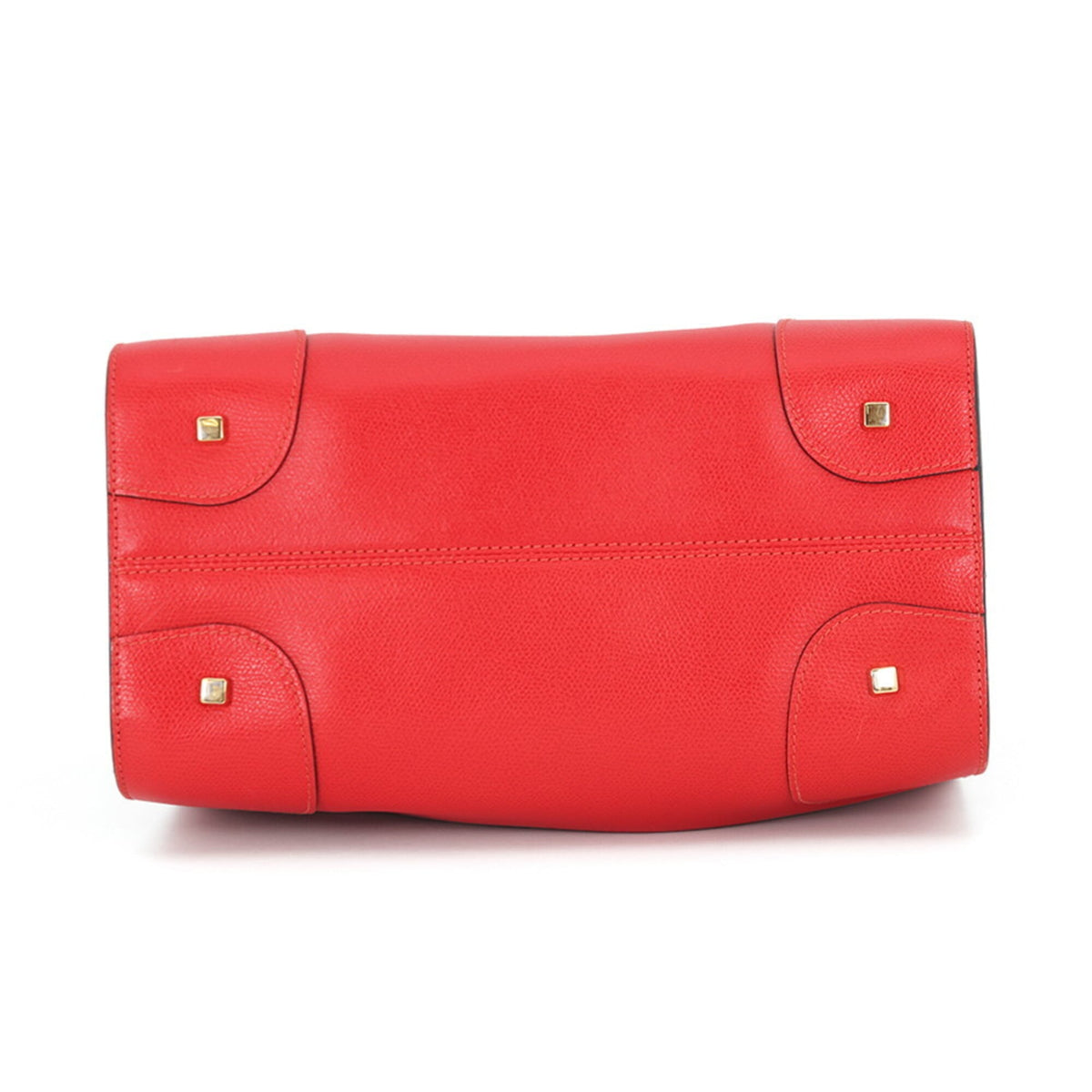 Valextra Red Color Leather Handbag (Pre-Owned)