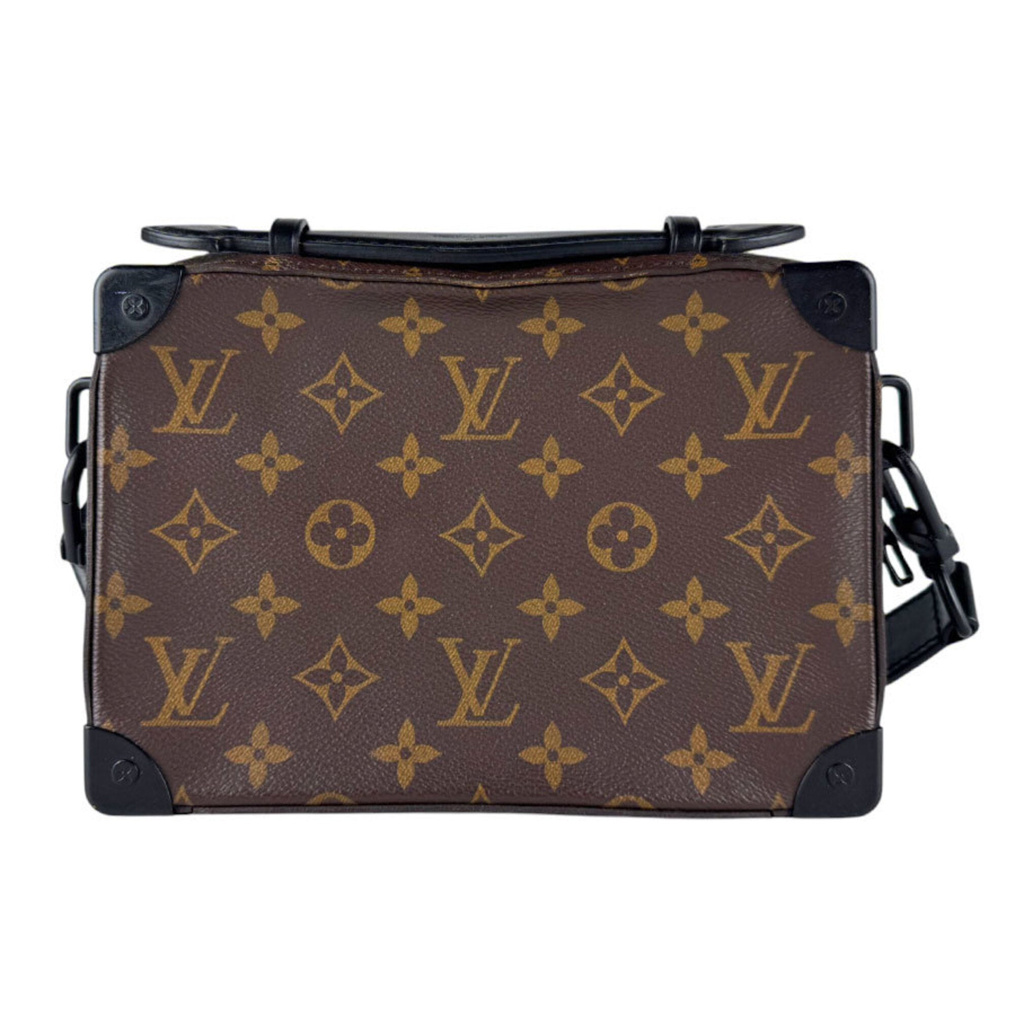 Louis Vuitton Black Brown Monogram Macassar Shoulder Bag (Pre-Owned)