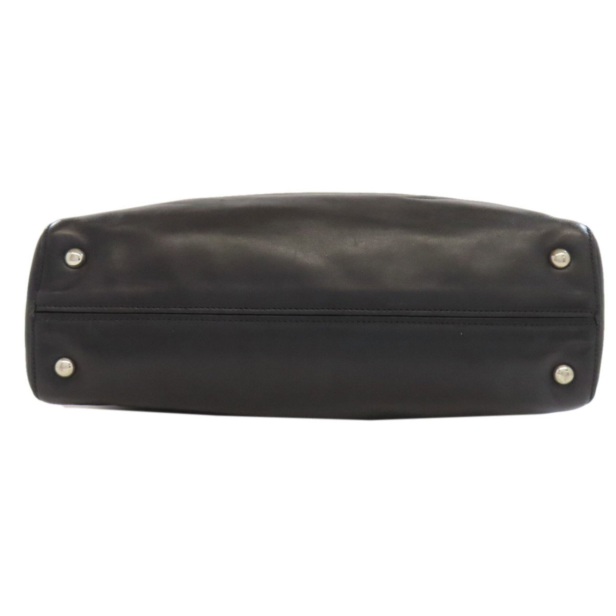Miu Miu Black Leather Tote Bag (Pre-Owned)