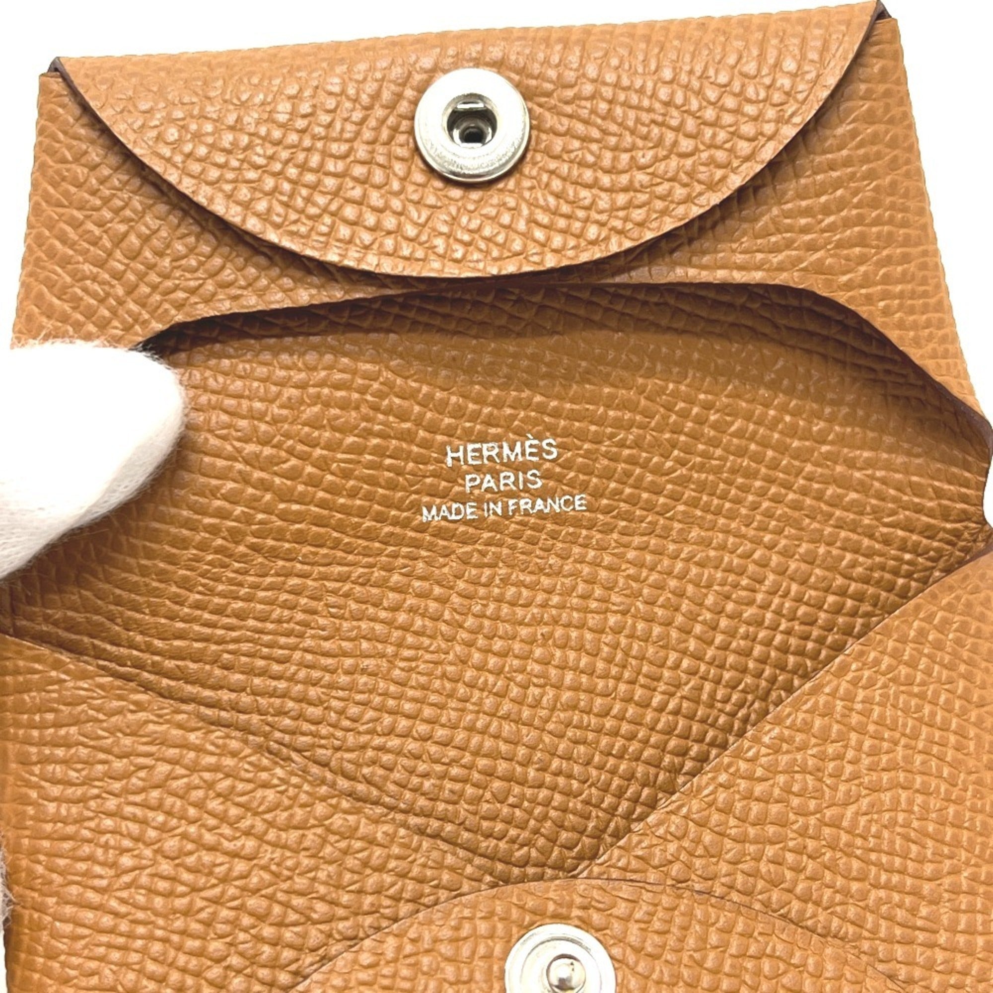 Hermes Epsom Leather Coin Purse/Coin Case (Pre-Owned)