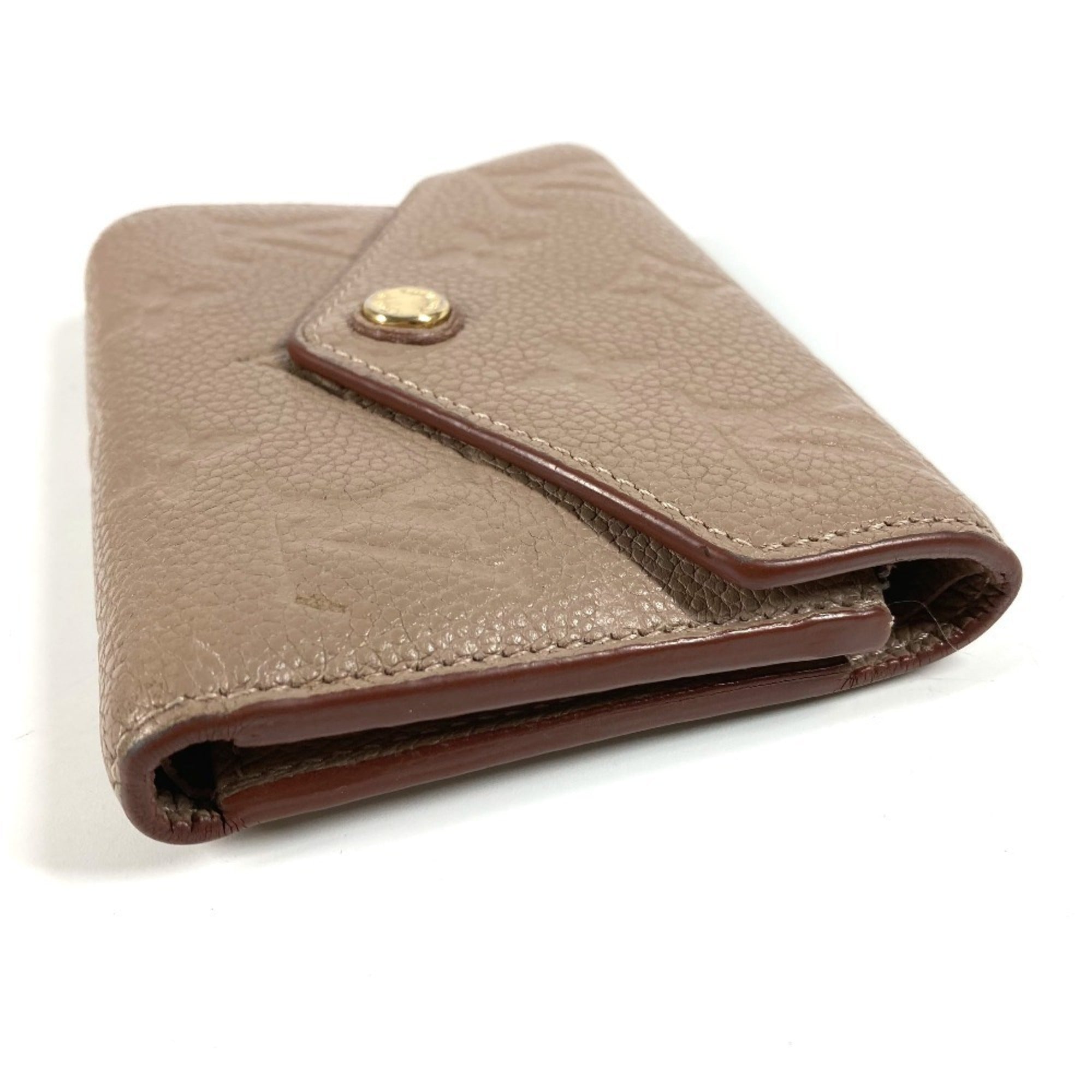 Louis Vuitton Beige Monogram Empreinte Wallet (Tri-Fold) (Pre-Owned)