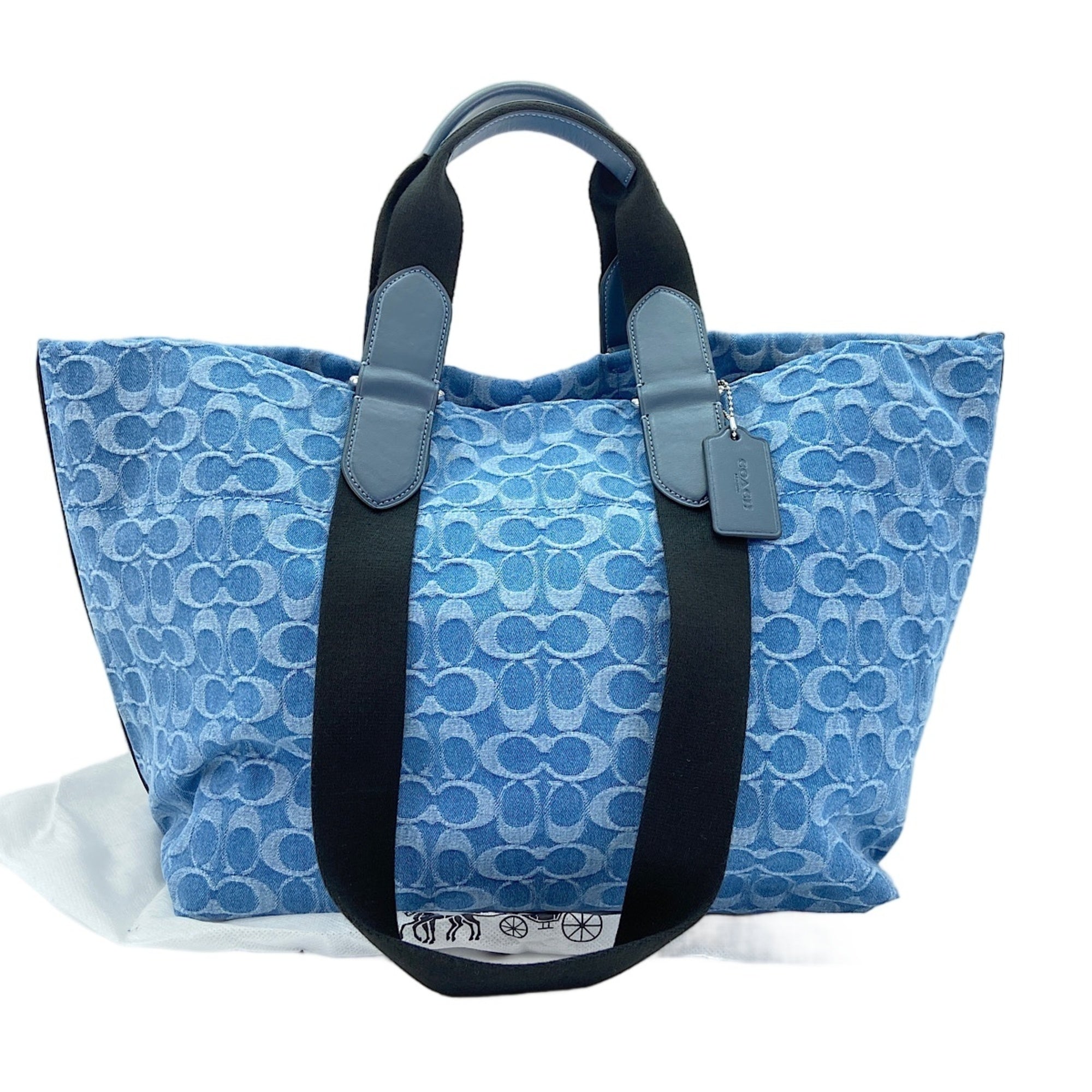 Coach Blue Tote Bag (Pre-Owned)