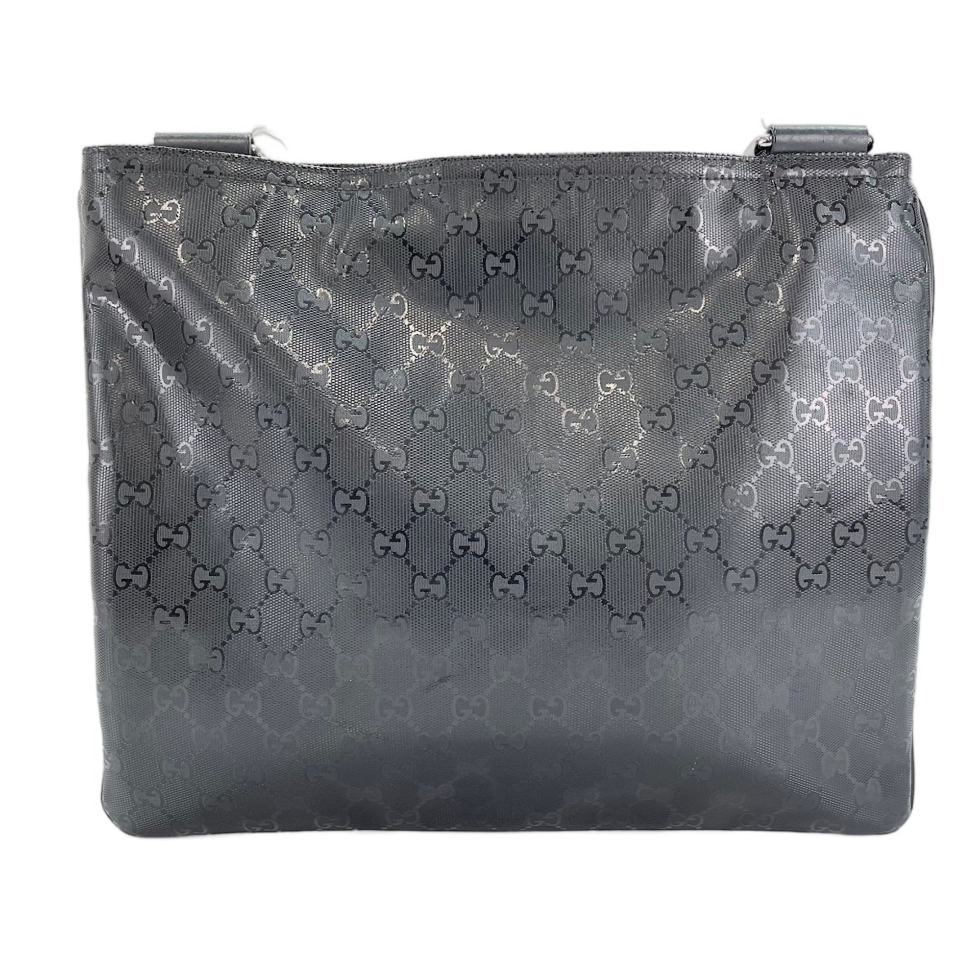 Gucci Gg Imprimé Black Gg Imprimé Shoulder Bag (Pre-Owned)