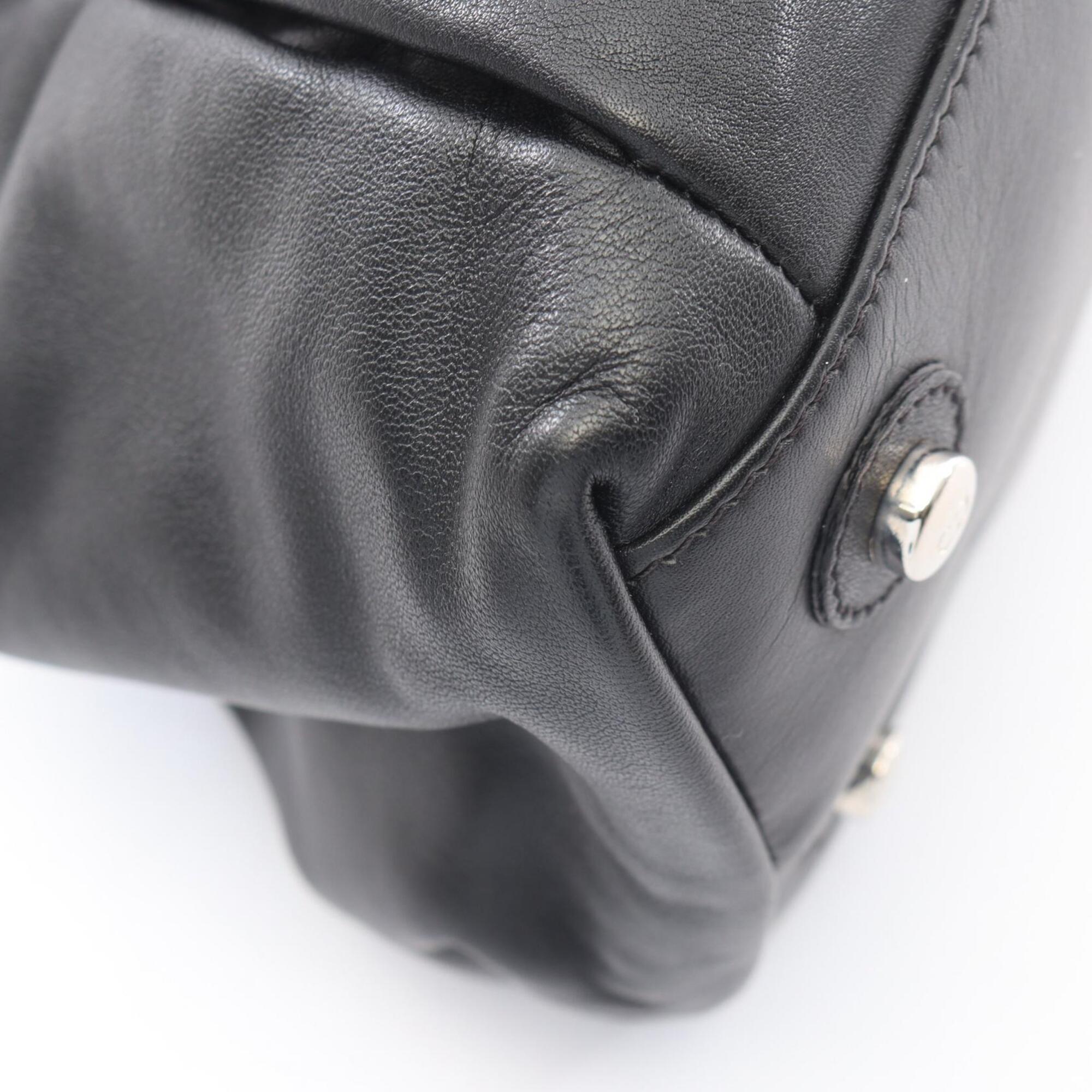 Christian Dior Black Leather Handbag (Pre-Owned)