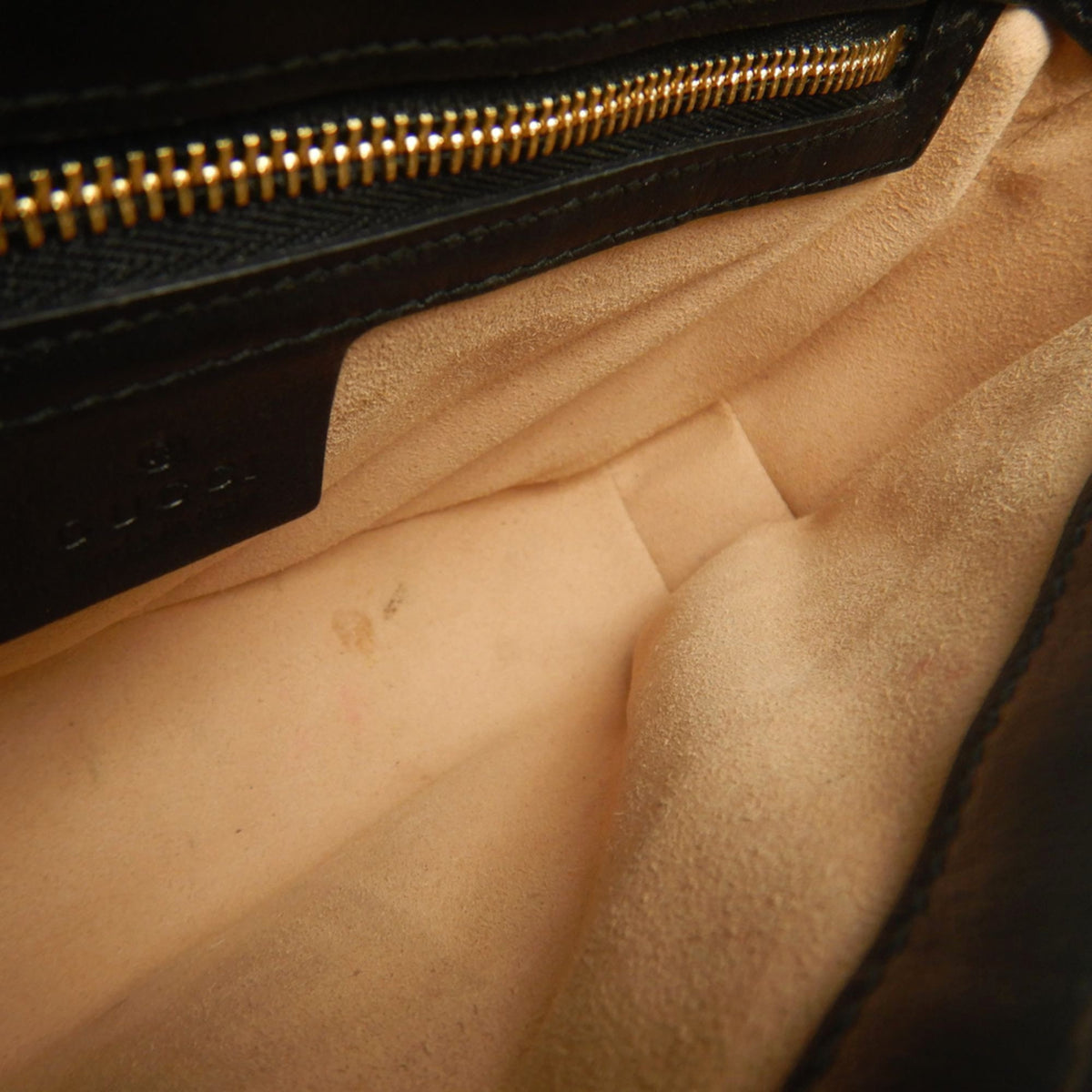 Gucci Beige Gg Canvas Leather Shoulder Bag (Pre-Owned)
