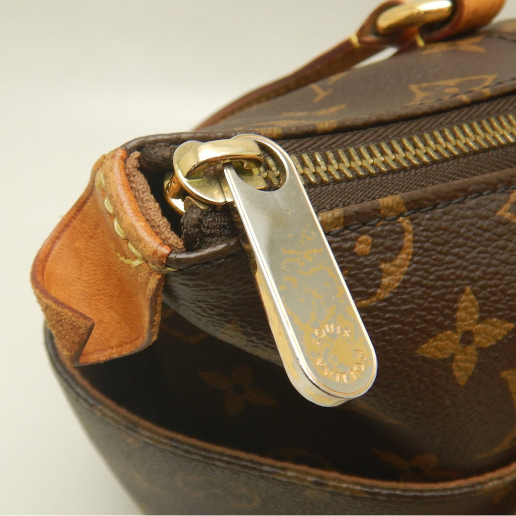 Louis Vuitton Black Brown Monogram Monogram Canvas Tote Bag (Pre-Owned)
