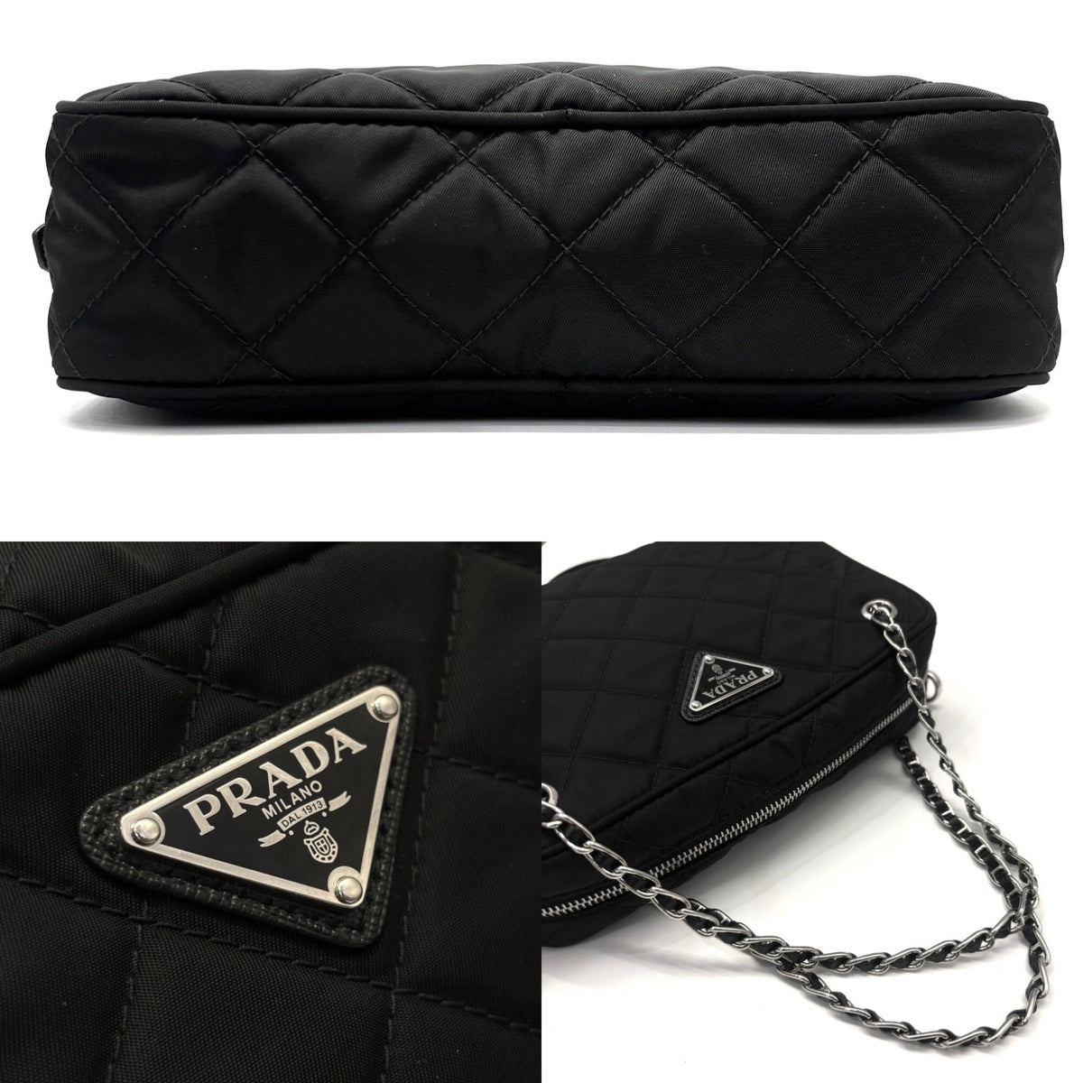 Prada Black Nylon Shoulder Bag (Pre-Owned)