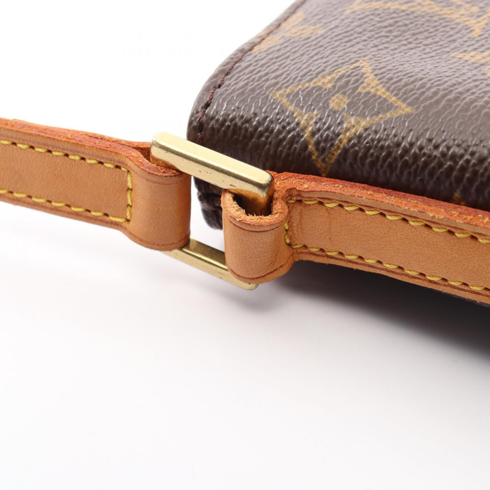 Louis Vuitton Brown Coated Canvas Pvc Monogram Leather Handbag Shoulder Bag (Pre-Owned)