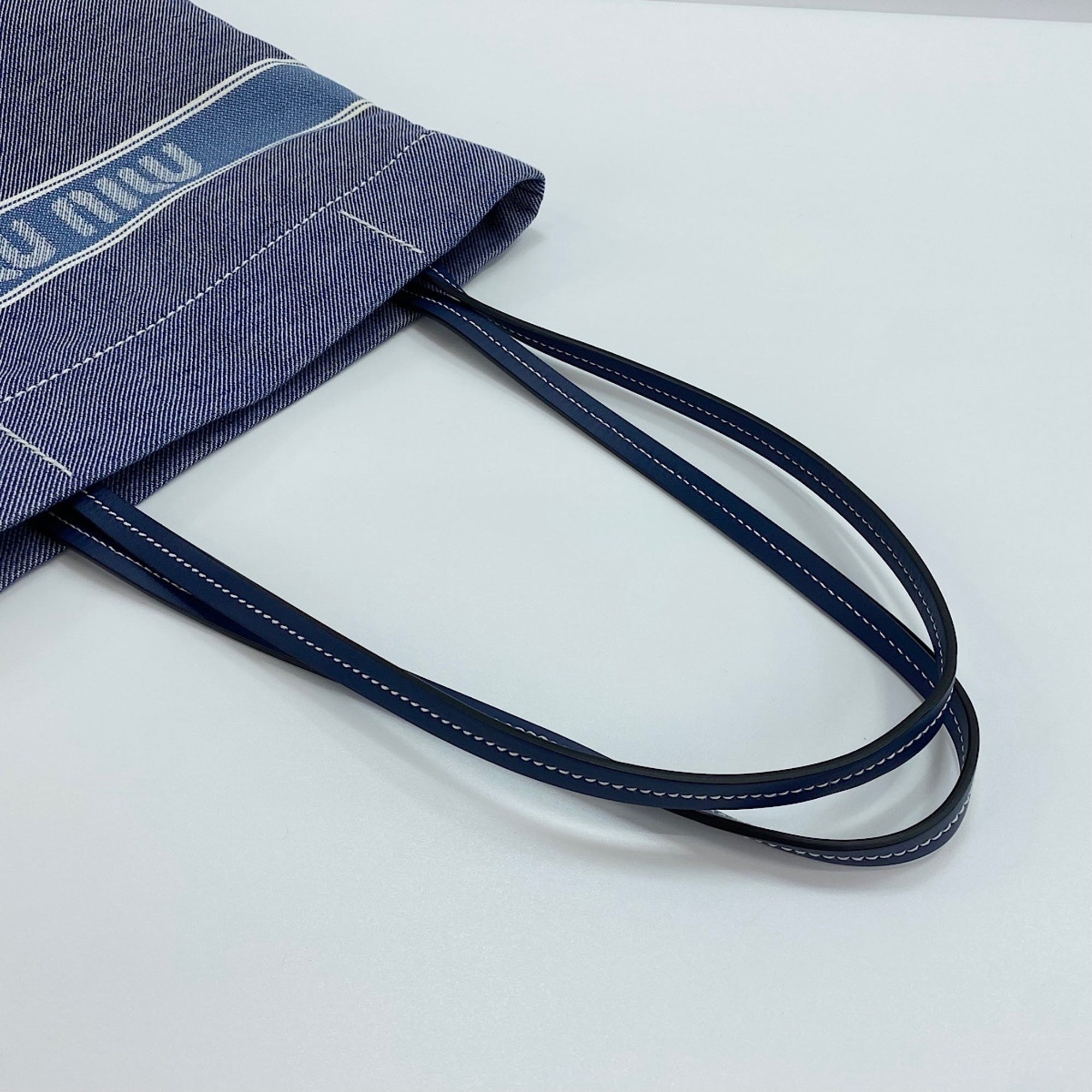 Miu Miu Blue Denim Tote Bag (Pre-Owned)
