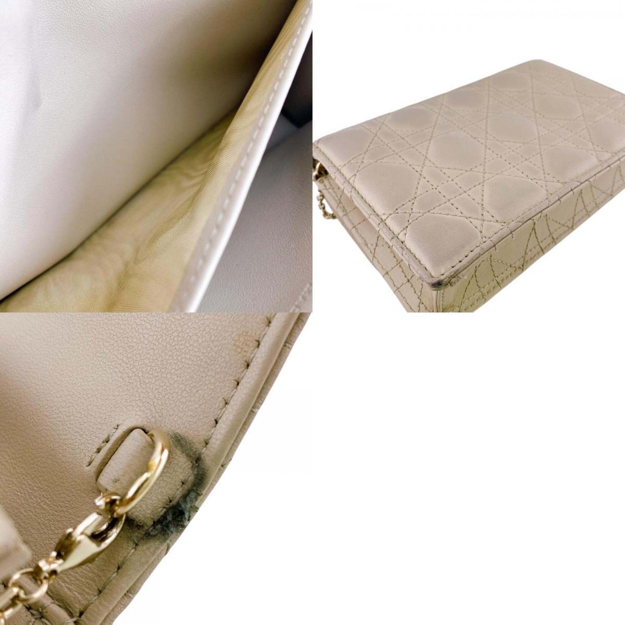 Christian Dior Beige Leather (Pre-Owned)