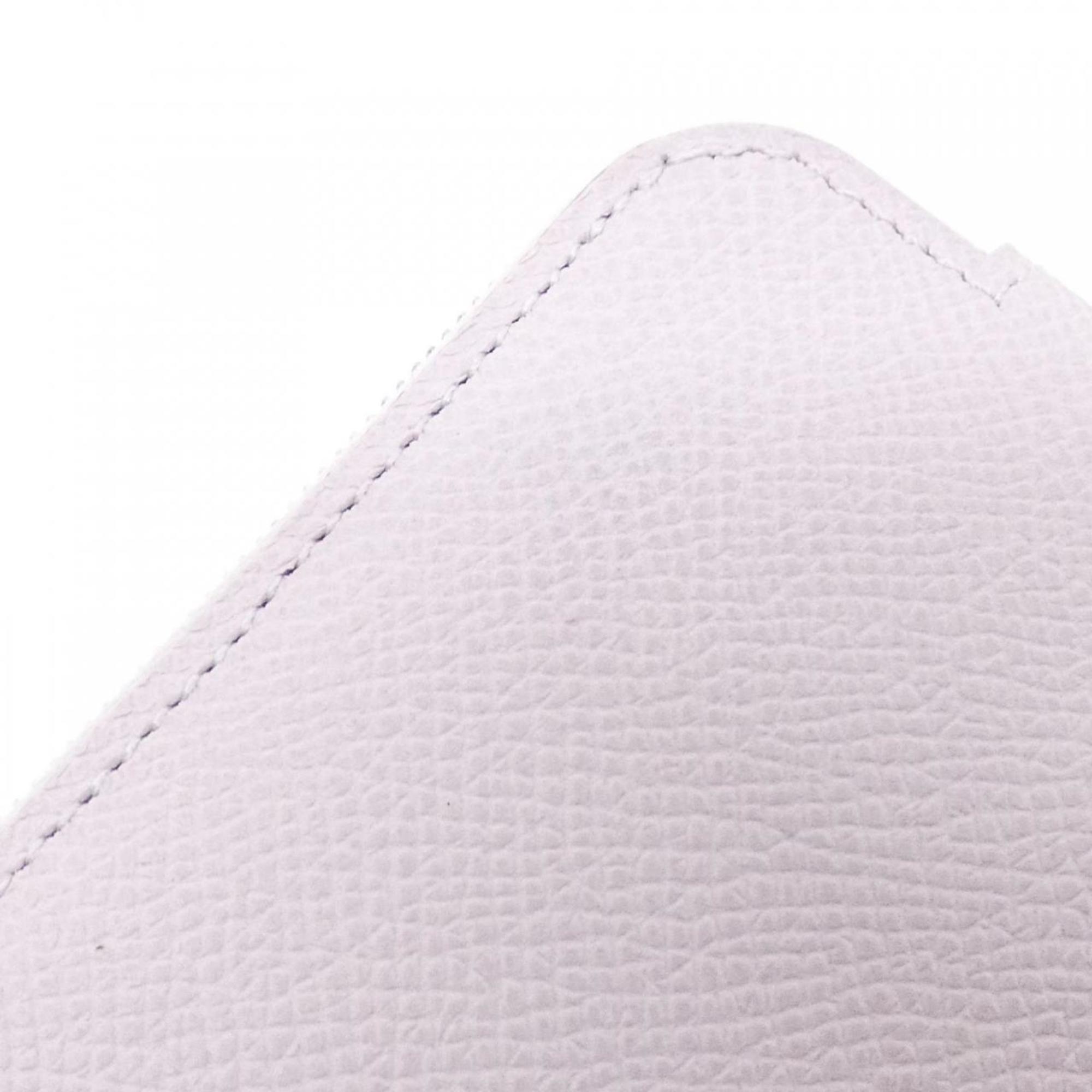 Hermes Pink Epsom Leather Silk Coin Purse/Coin Case (Pre-Owned)