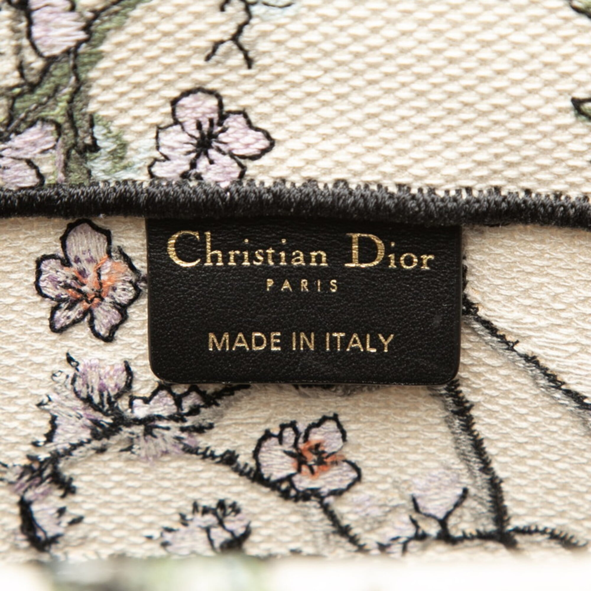 Christian Dior Ivory Multi-Color Canvas Handbag Tote Bag (Pre-Owned)
