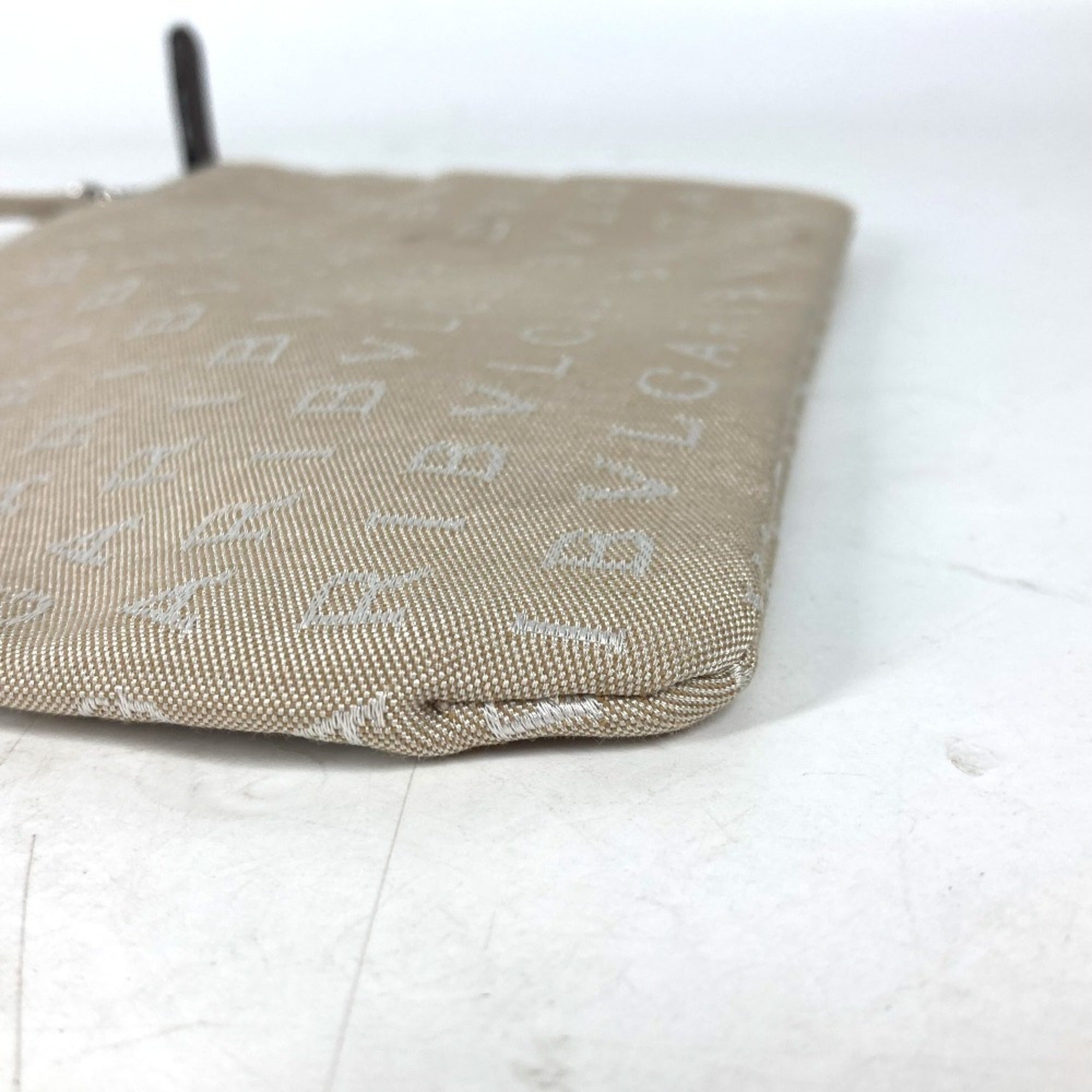 Bvlgari Beige Canvas Leather Shoulder Bag Tote Bag (Pre-Owned)