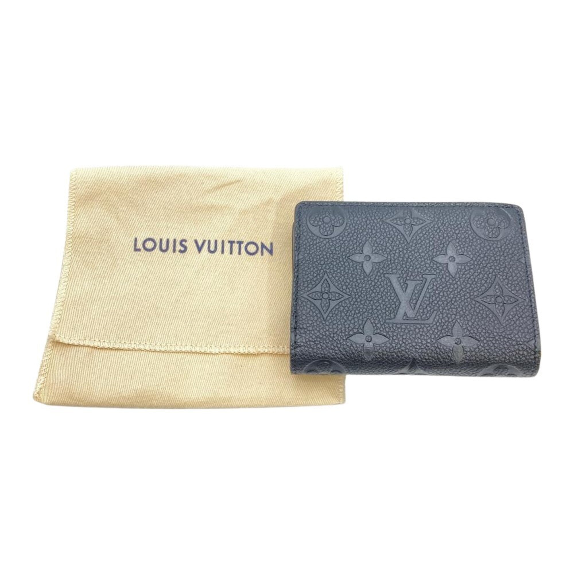 Louis Vuitton Black Monogram Noir Monogram Empreinte Wallet (Bi-Fold) (Pre-Owned)