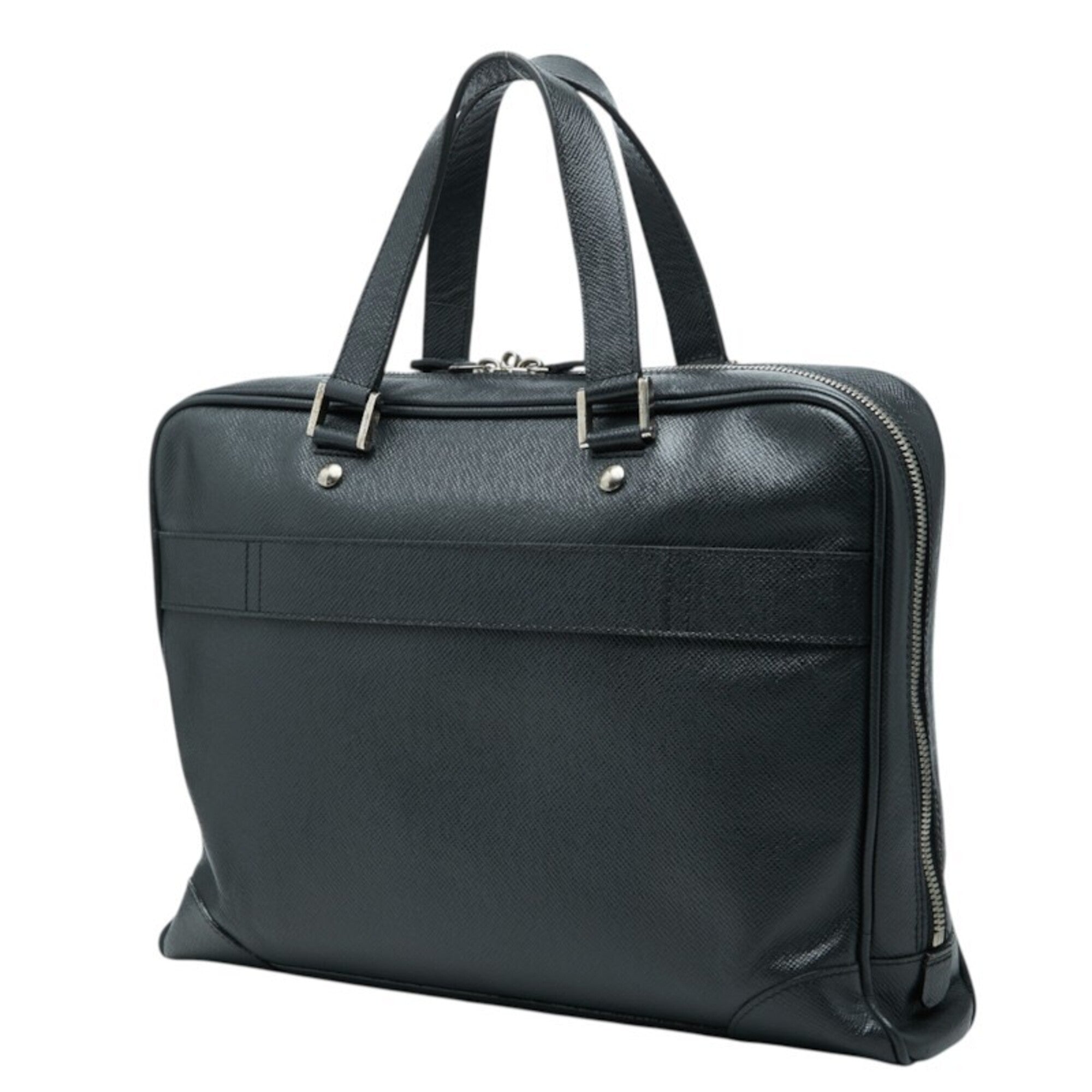 Louis Vuitton Ardoise Black Leather Briefcase (Pre-Owned)