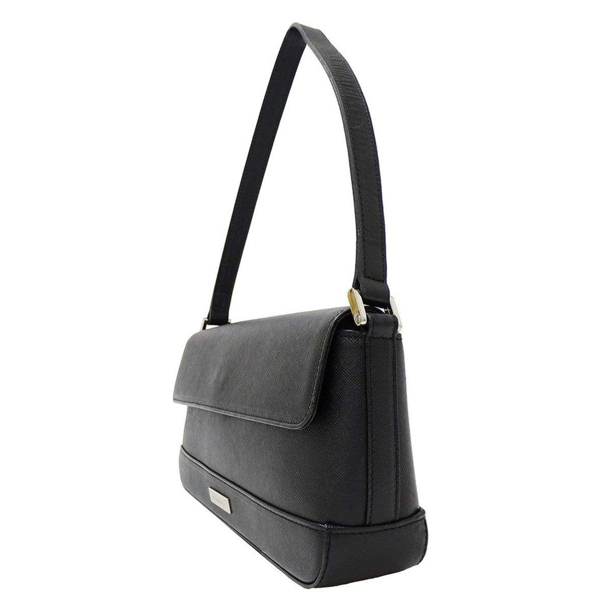 Burberry Black Leather Shoulder Bag (Pre-Owned)
